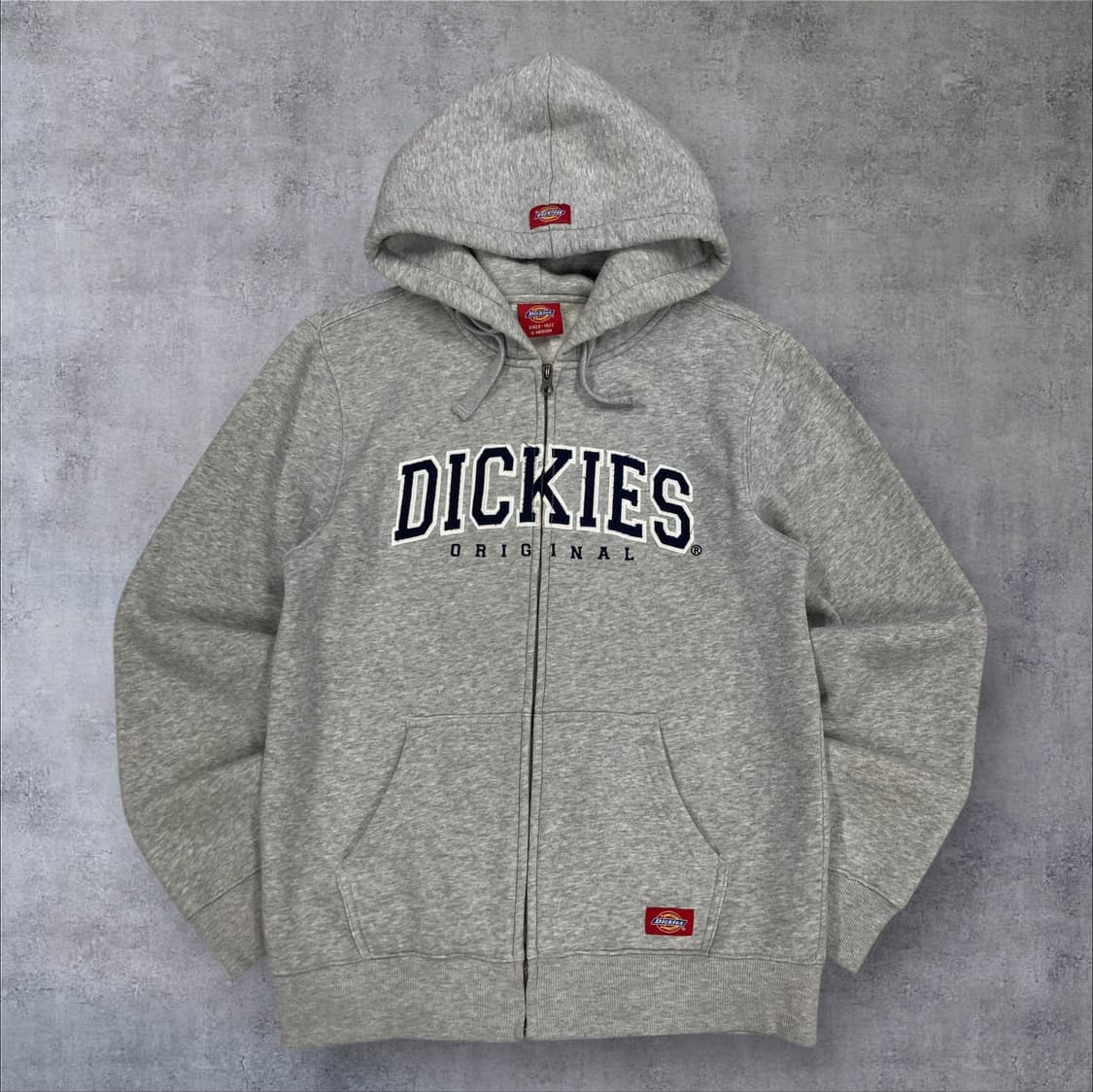 디키즈 그레이 컬러 스펠아웃 후드 집업 상품이미지1