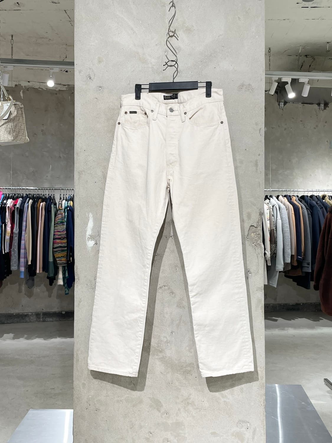 폴로 랄프로렌 아이보리 나오미 글래스 데님 팬츠 상품이미지1