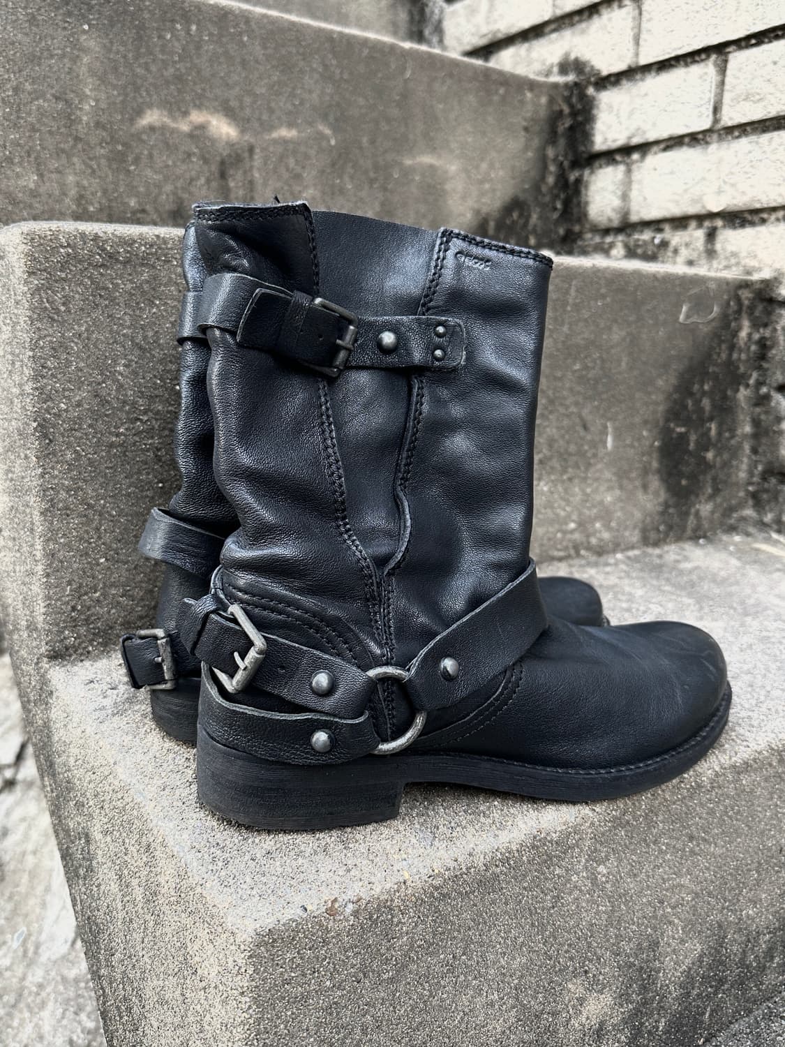 Geox Italy buckle detail bondage boots 상품이미지1