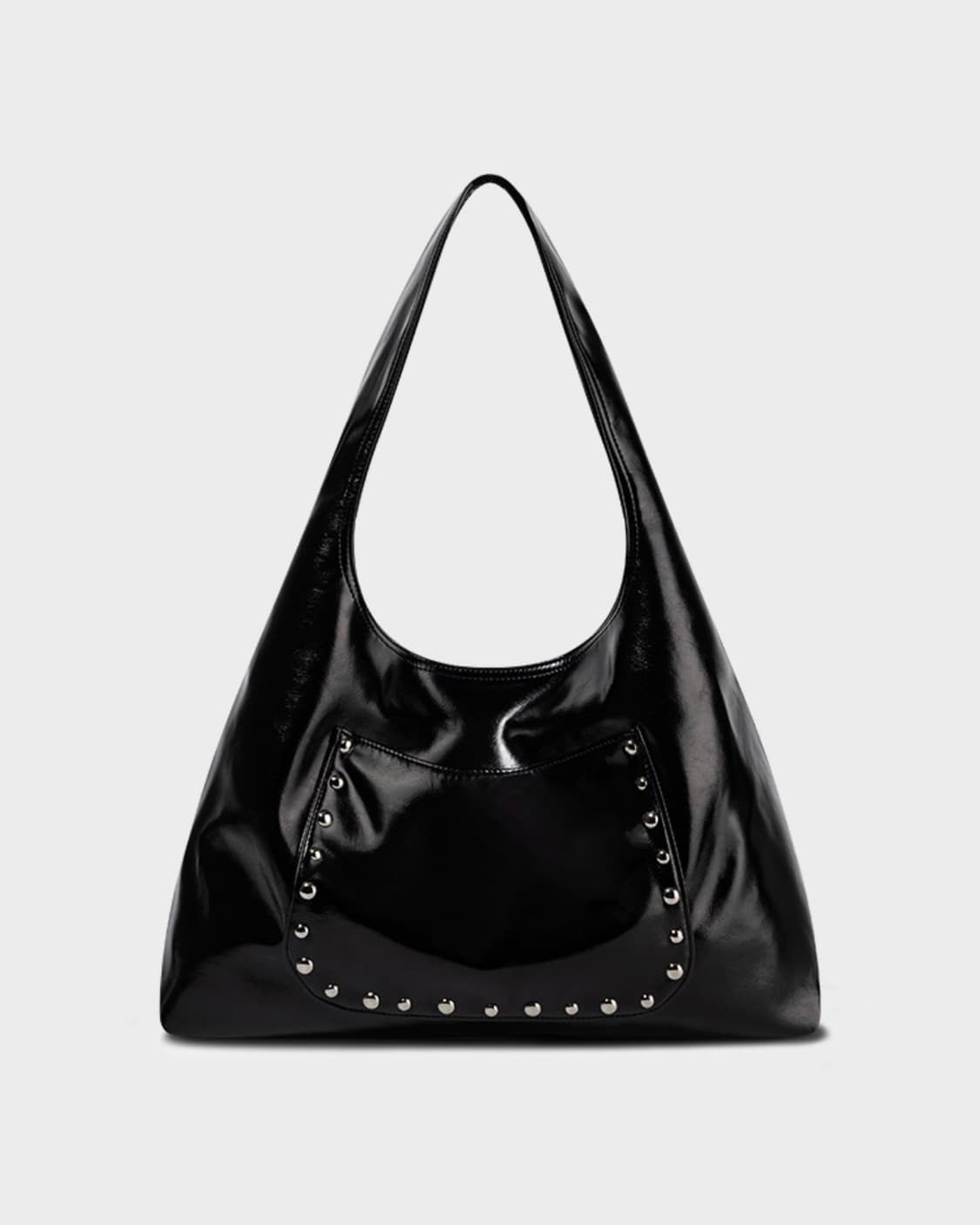 기호 kiho STUD POPO BAG 숄더백 블랙 상품이미지1