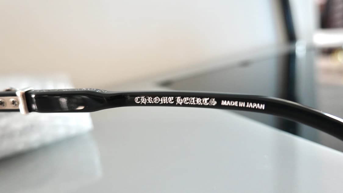 크롬하츠 로드시클 크리스탈 실버/블랙 안경 상품이미지8