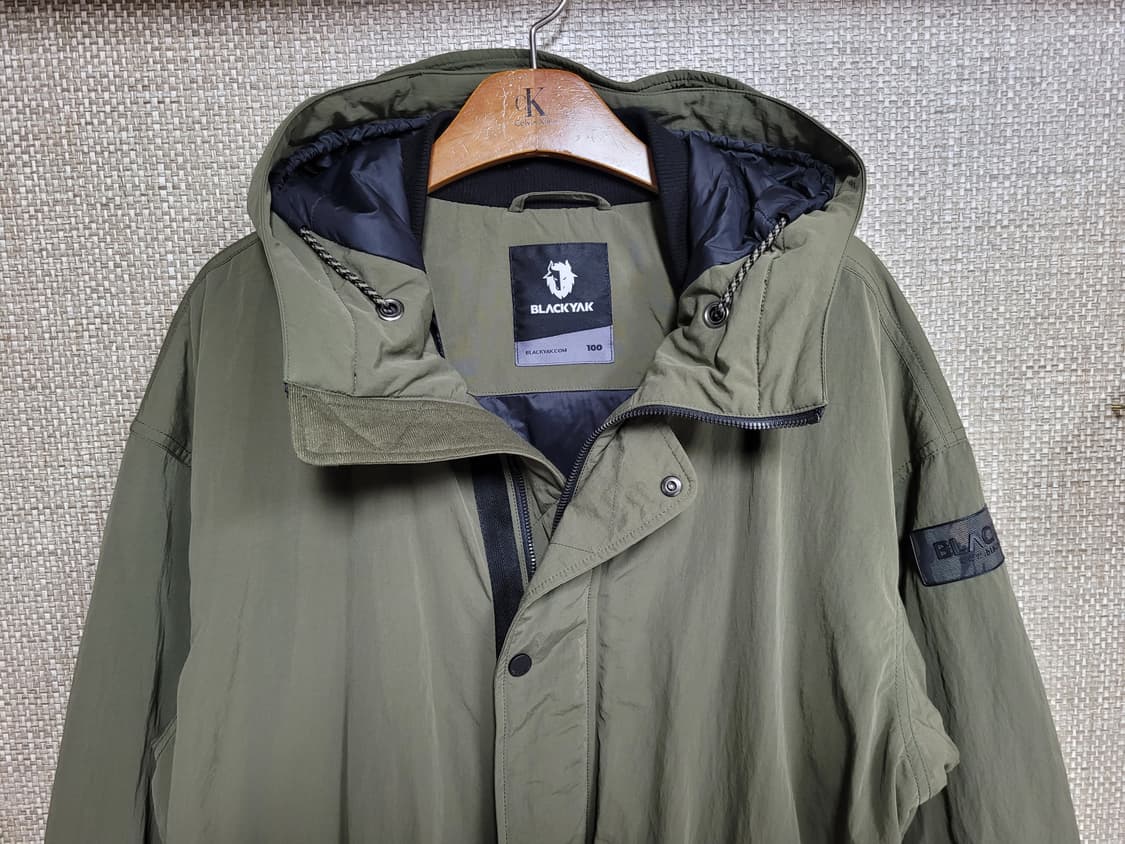 100사이즈 블랙야크 경량 후드 롱패딩 점퍼  상품이미지2