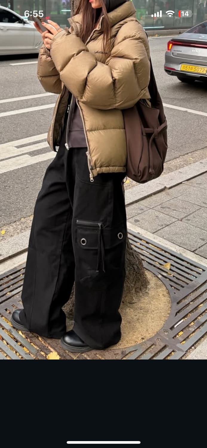 예스아이씨 패딩 그레이즈 m 상품이미지2