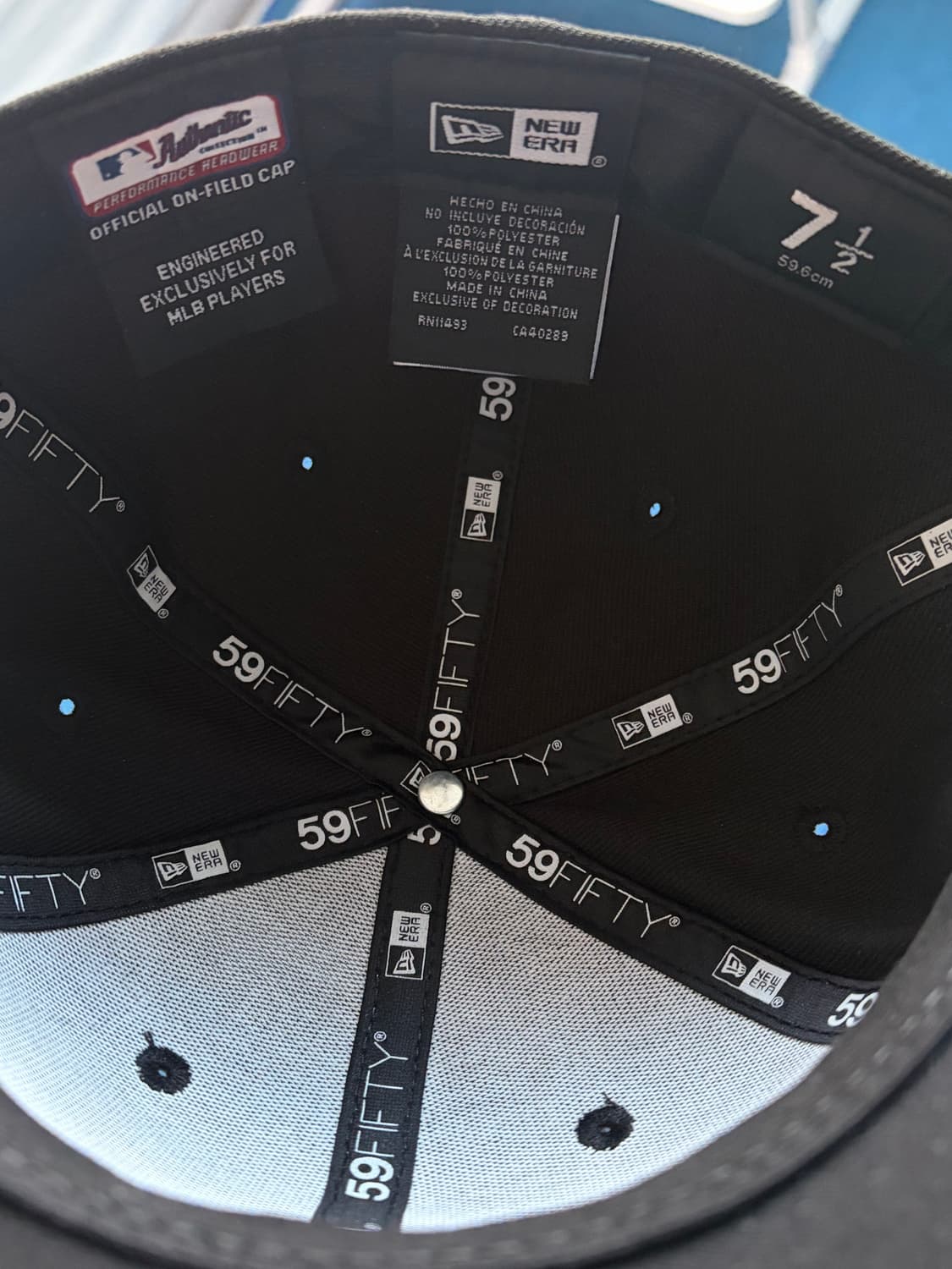 뉴에라 MLB 어센틱 시카고 화이트 삭스 게임 캡 블랙 상품이미지3