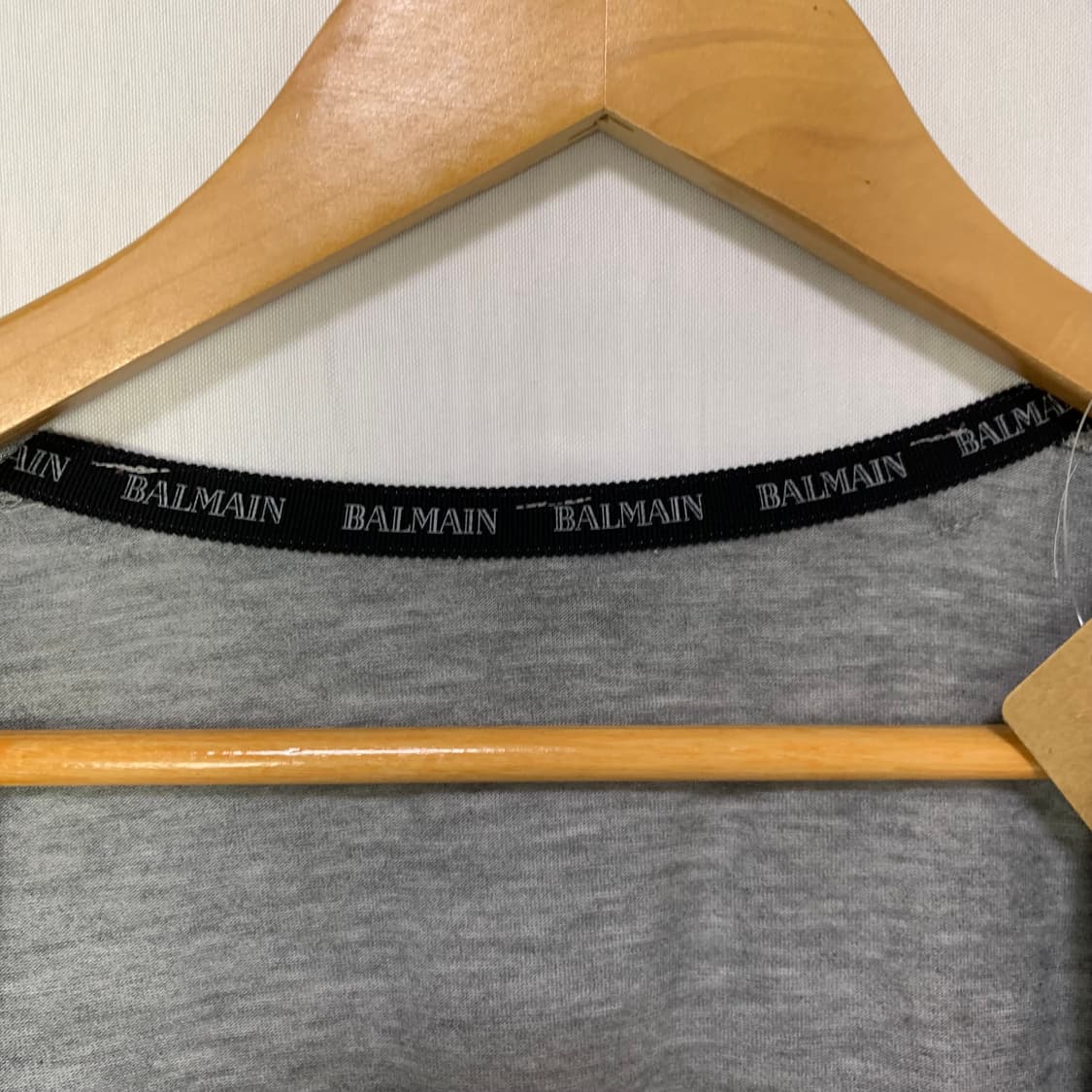 BALMAIN 발망 회색 가디건 오픈형 빈티지 상품이미지3