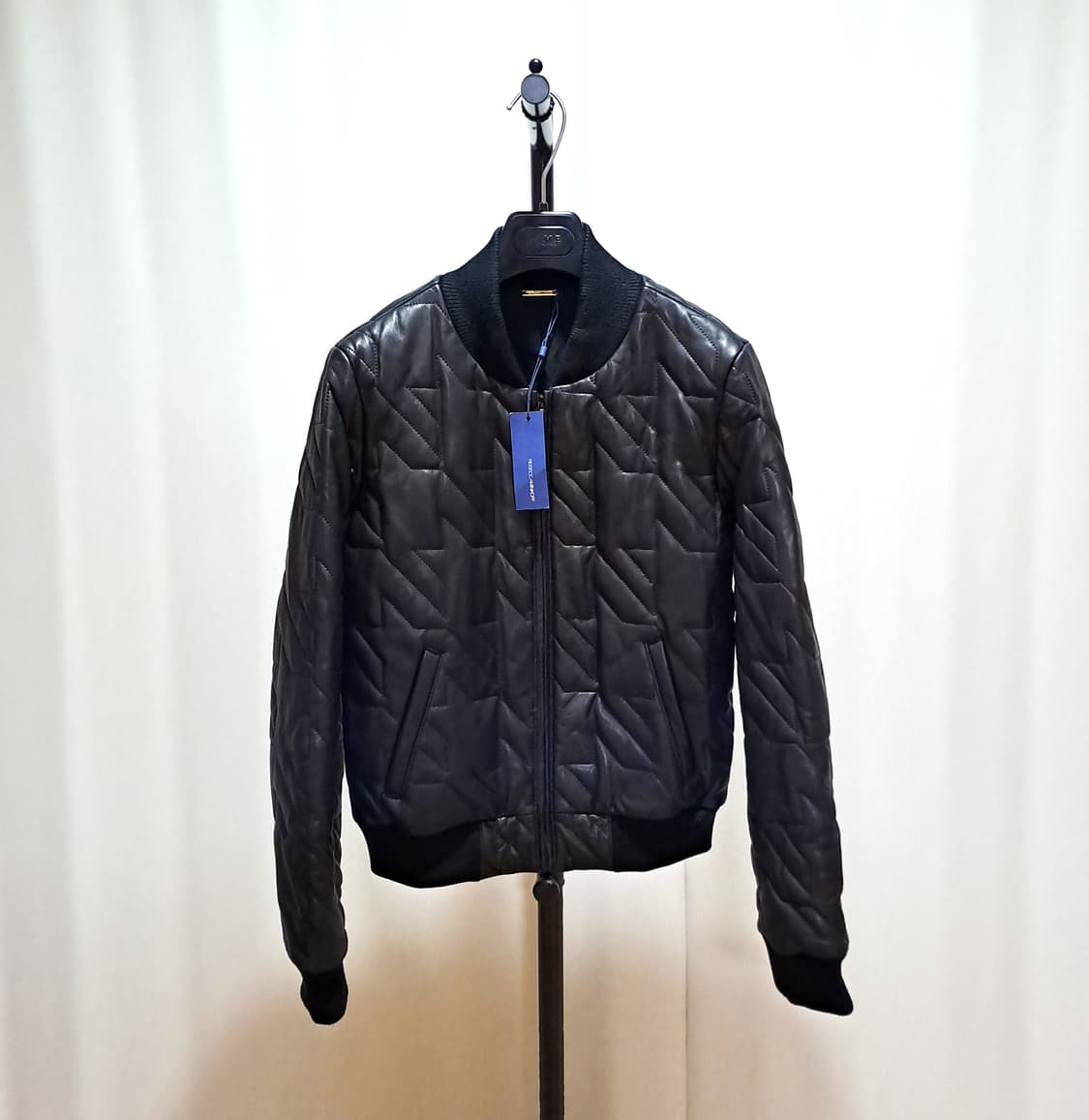 (새제품) 레베카밍코프 램스킨 퀼팅 블루종 M B282 상품이미지1