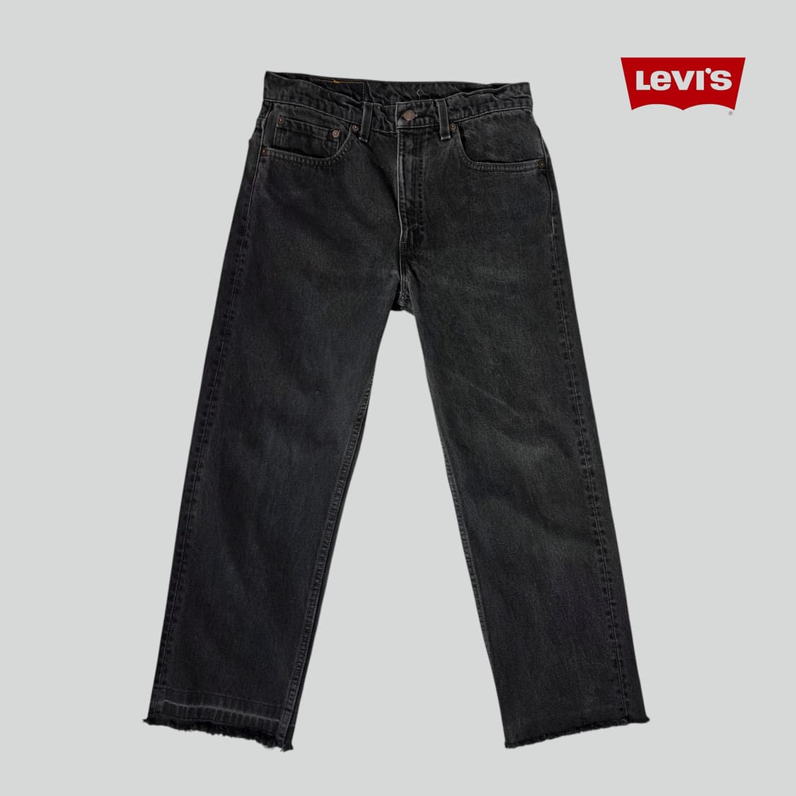 [W33L32]90s 리바이스 USA 505 블랙 데님 팬츠 상품이미지1