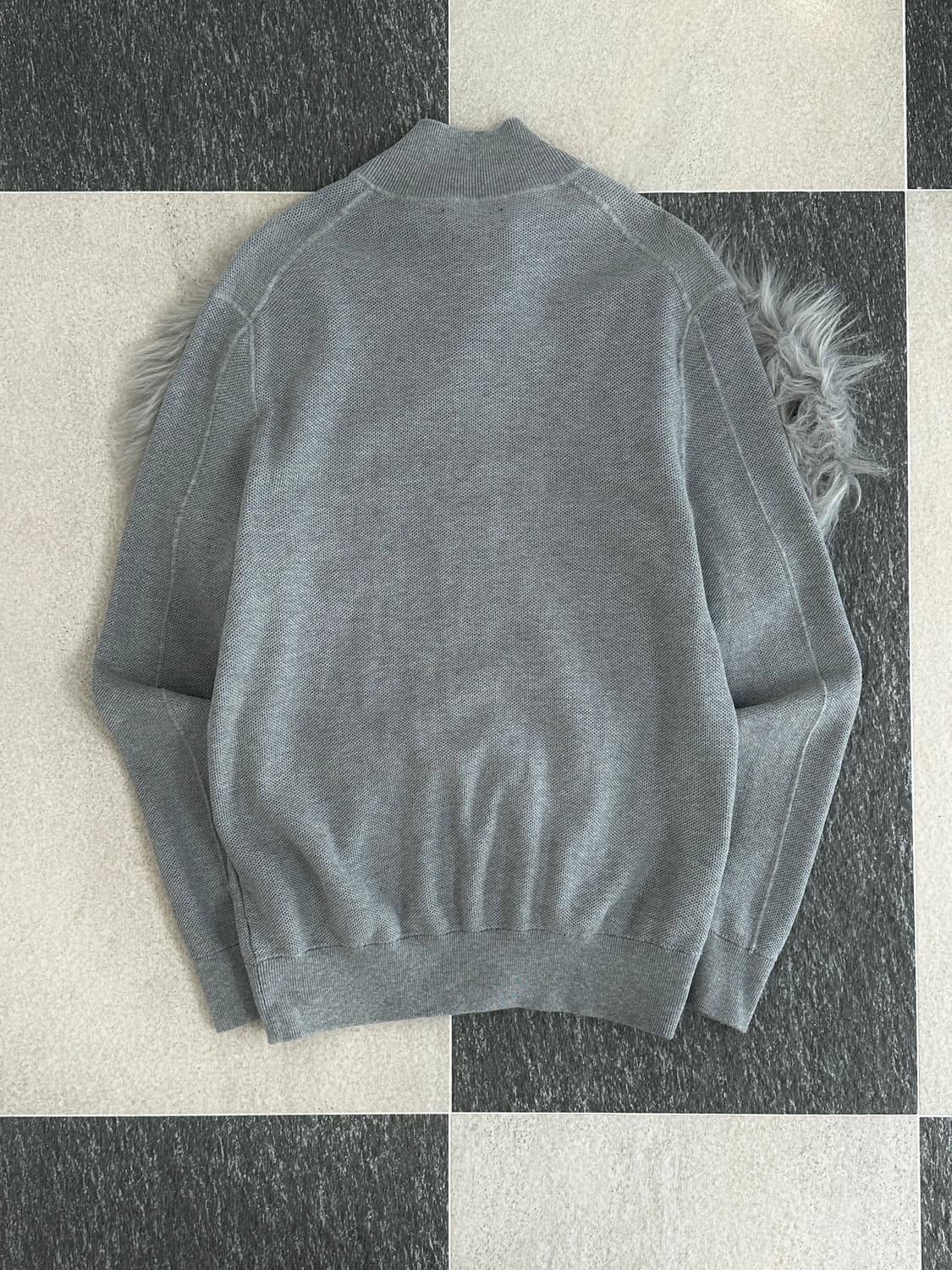 폴로 랄프로렌 그레이 와플 니트집업  상품이미지5