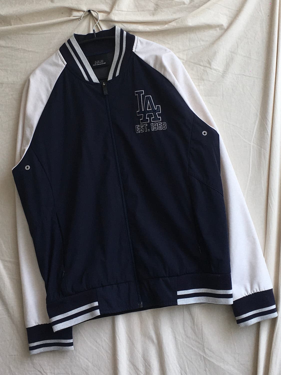 MLB 배색 바시티자켓 상품이미지3