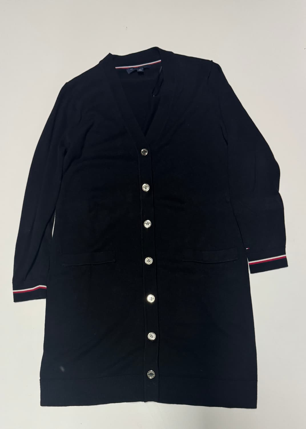 여성 타미힐피거 롱 가디건 블랙 66 톰브라운 느낌!! 상품이미지1