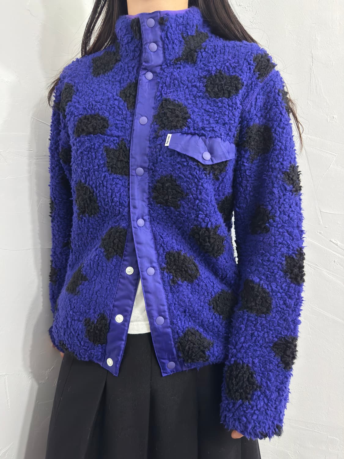 ne-net cat pattern fleece zipup 상품이미지3