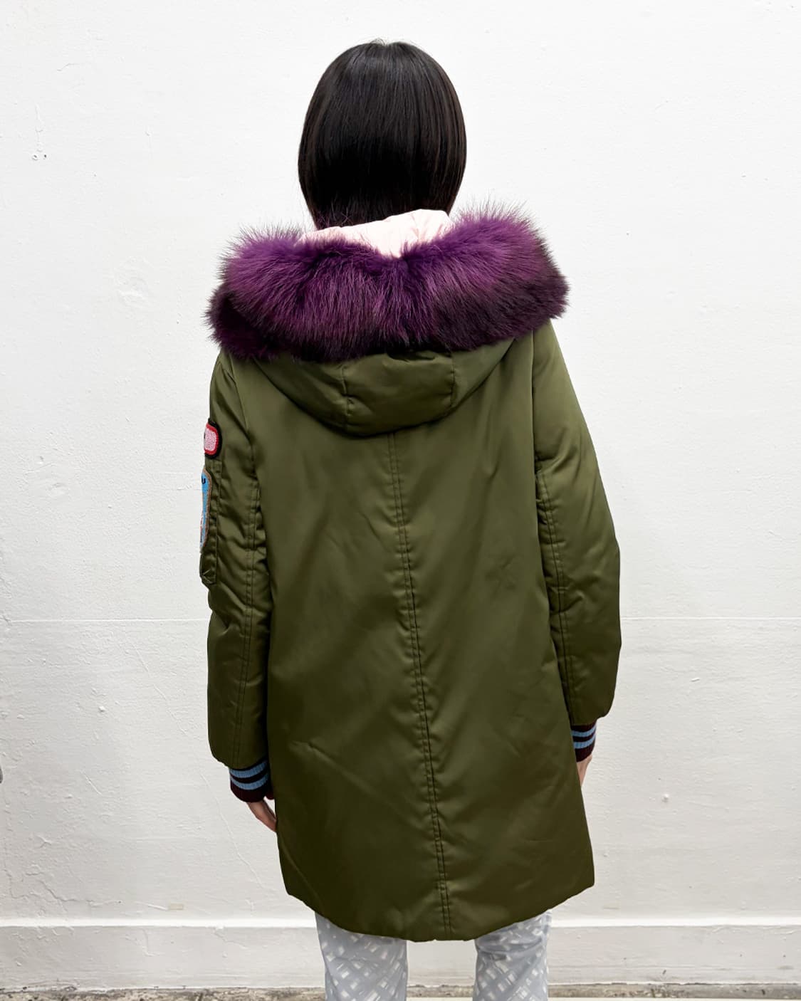 미우미우 2017F/W 퍼 트리밍 파카 상품이미지2