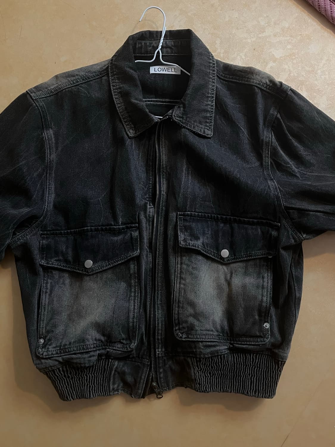 유랜 브라운 포켓 데님 자켓 상품이미지1