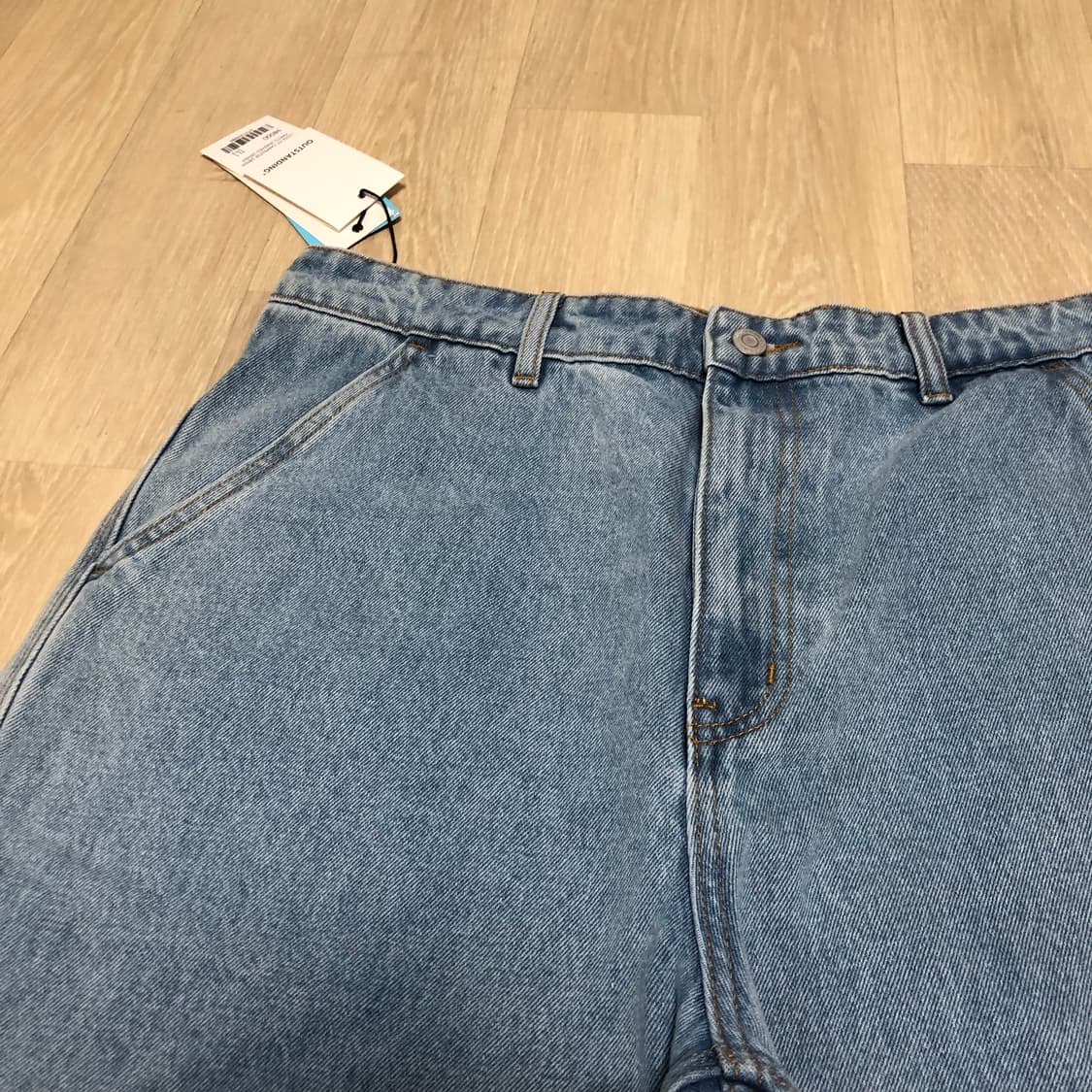 (34) 새상품 아웃스탠딩 OUTSTANDING 루즈핏 카펜터 팬츠 데님 상품이미지8