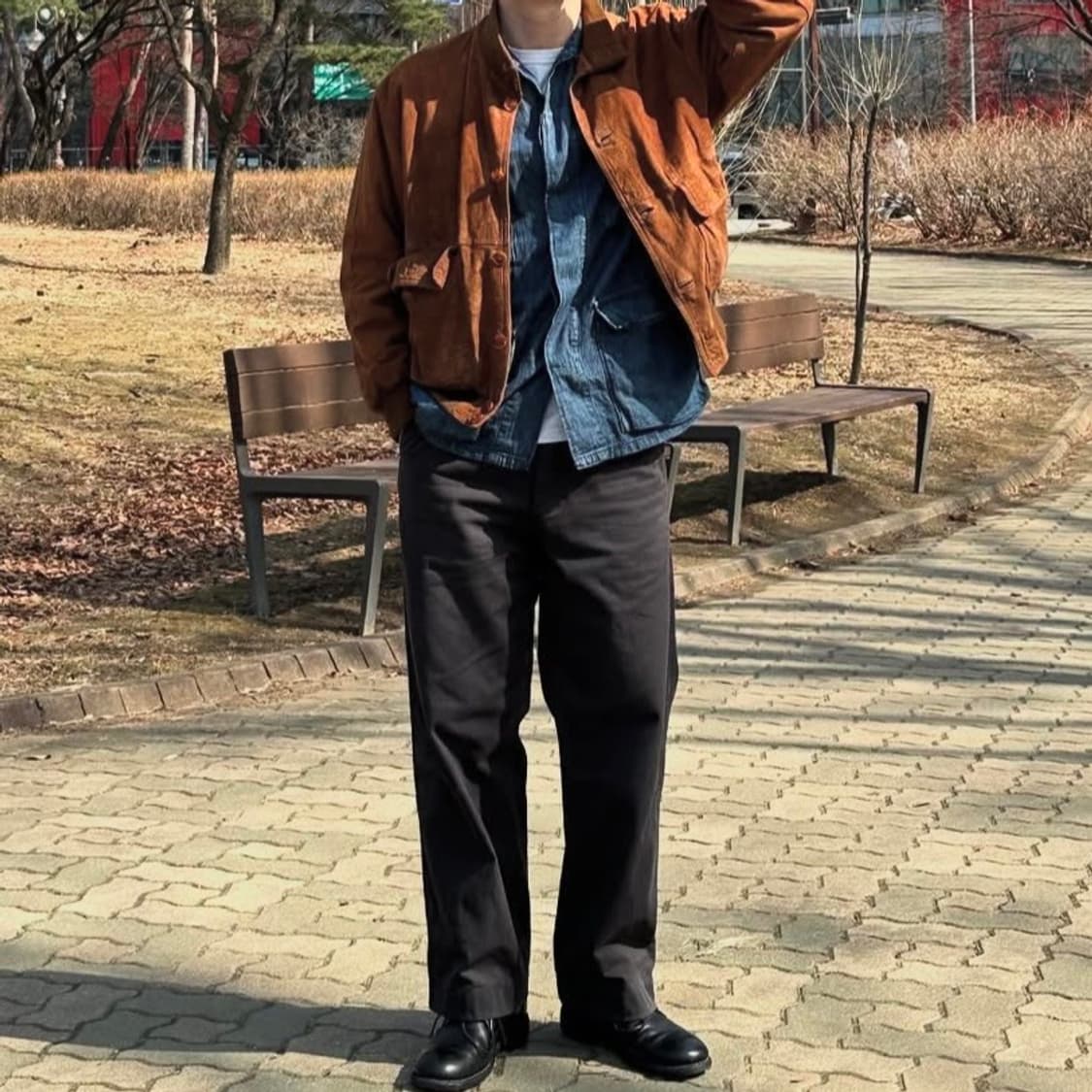 브룩스브라더스 스웨이드 자켓 블루종 a-1 상품이미지5