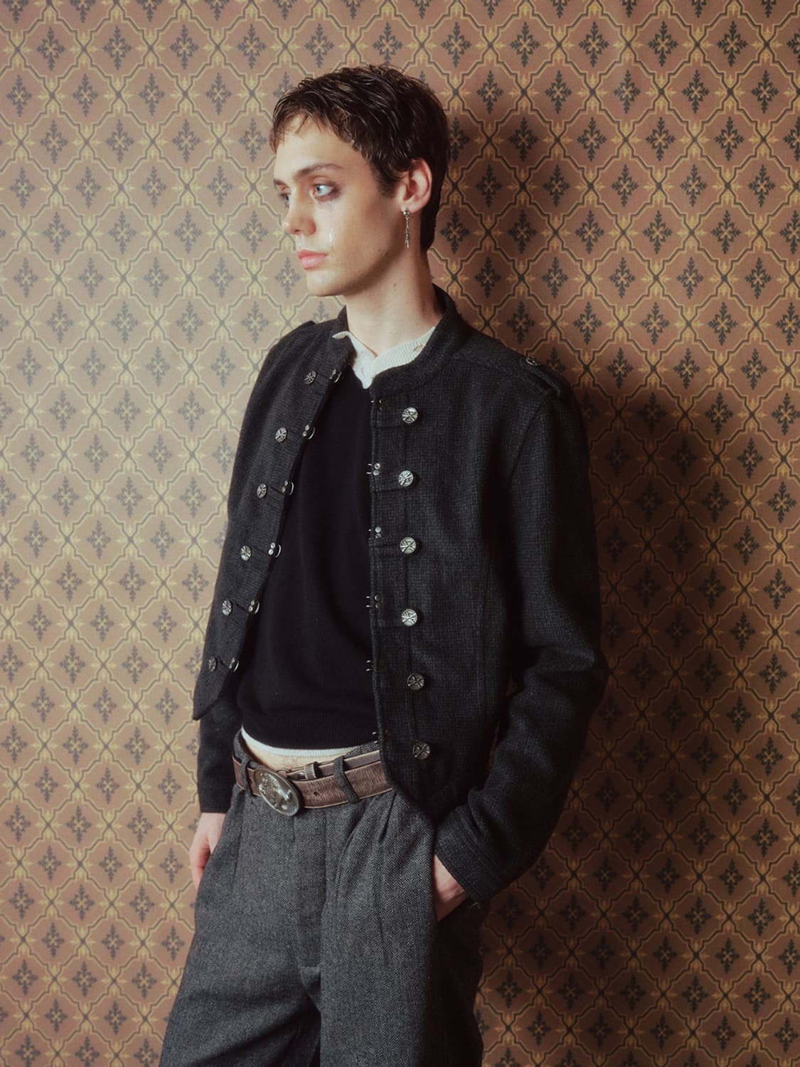 Metal Boar Buckle Leather Belt 상품이미지8