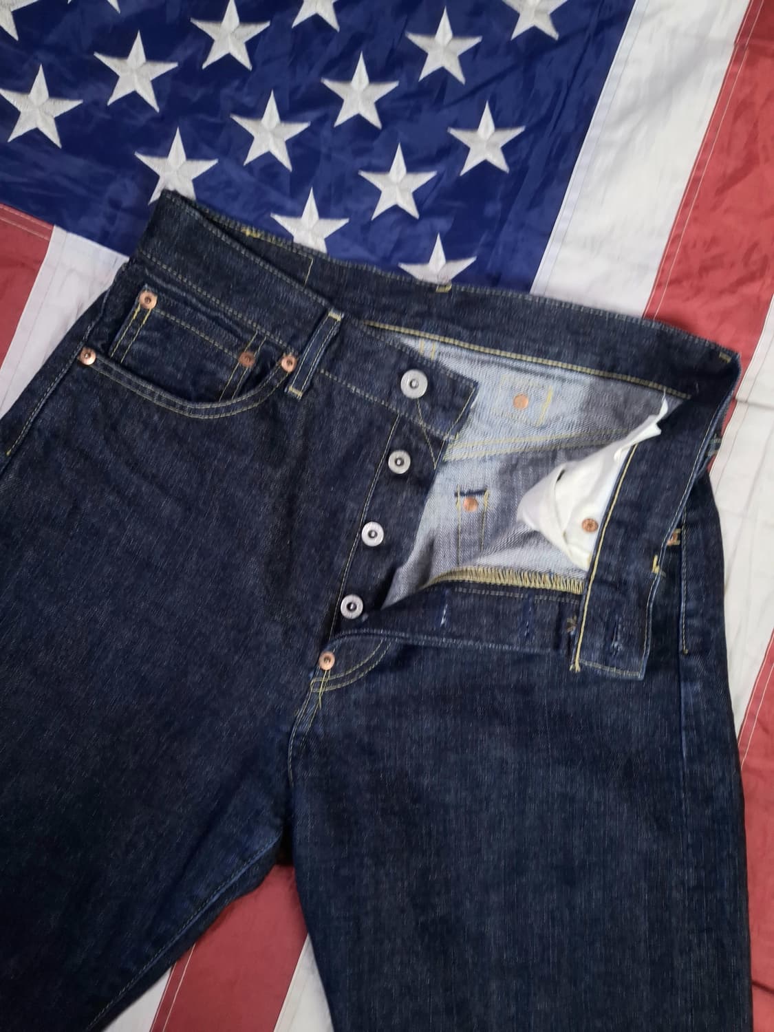 오리지날 90's 일본판 리바이스 702 신치백 셀비지 데님진 상품이미지7