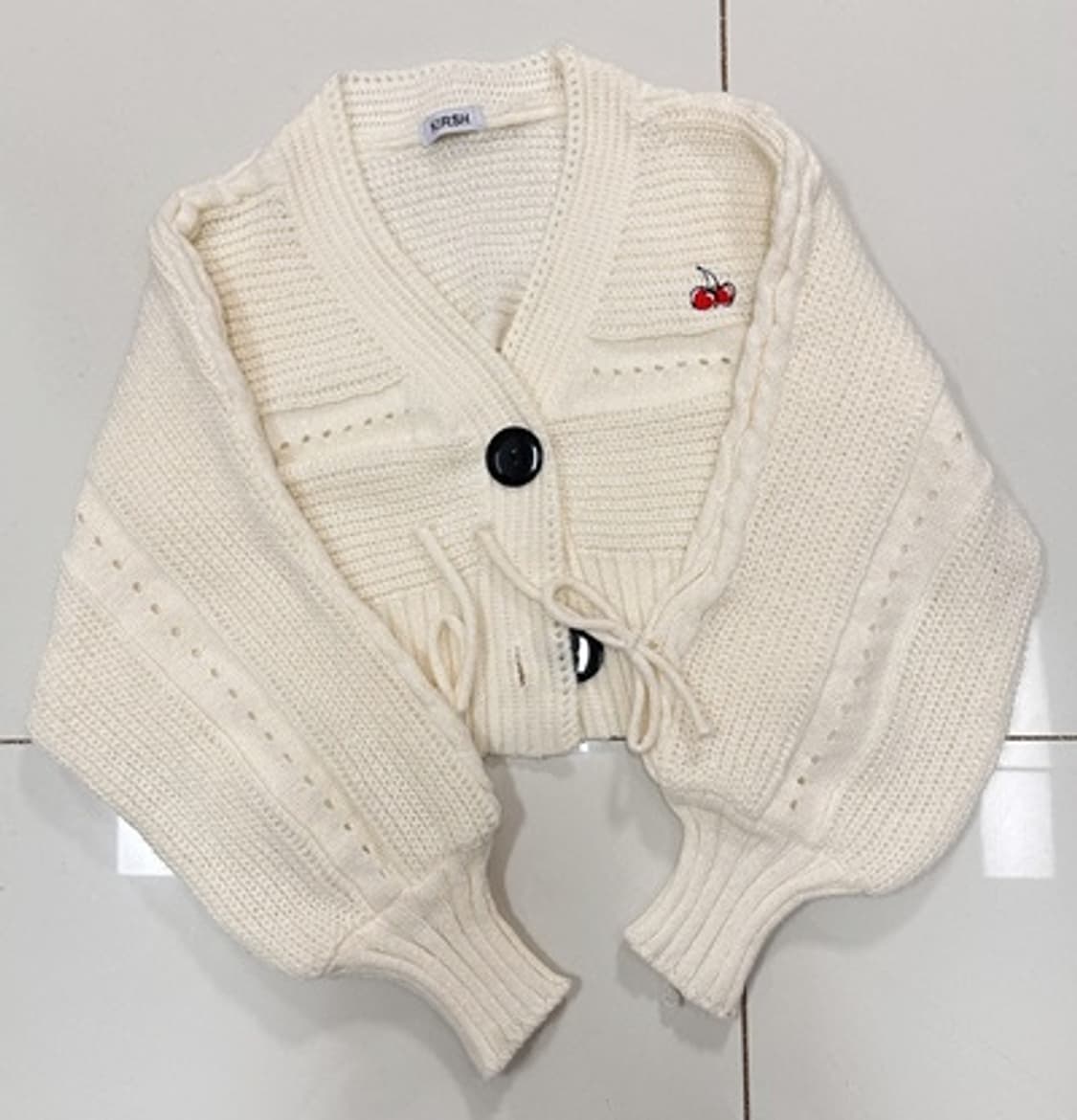 새) 키르시 리본 가디건 상품이미지1