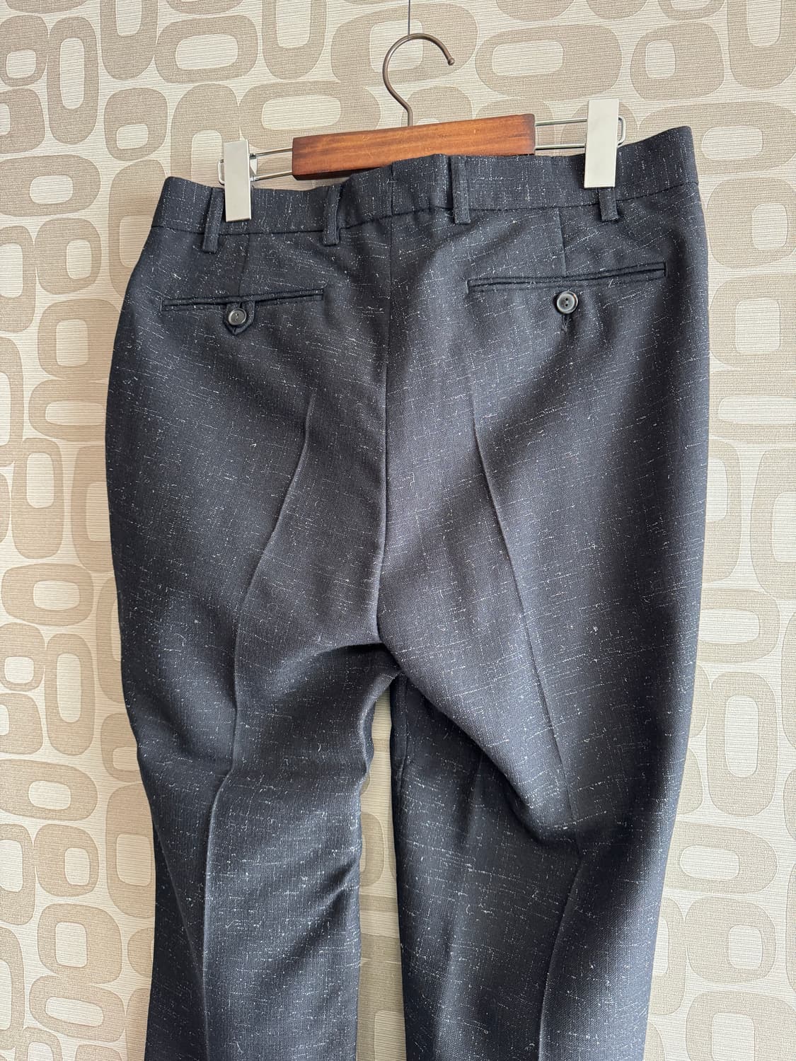 Our Legacy 아워 레가시 블랙 메탈릭 패턴 울 팬츠 바지 46 상품이미지4