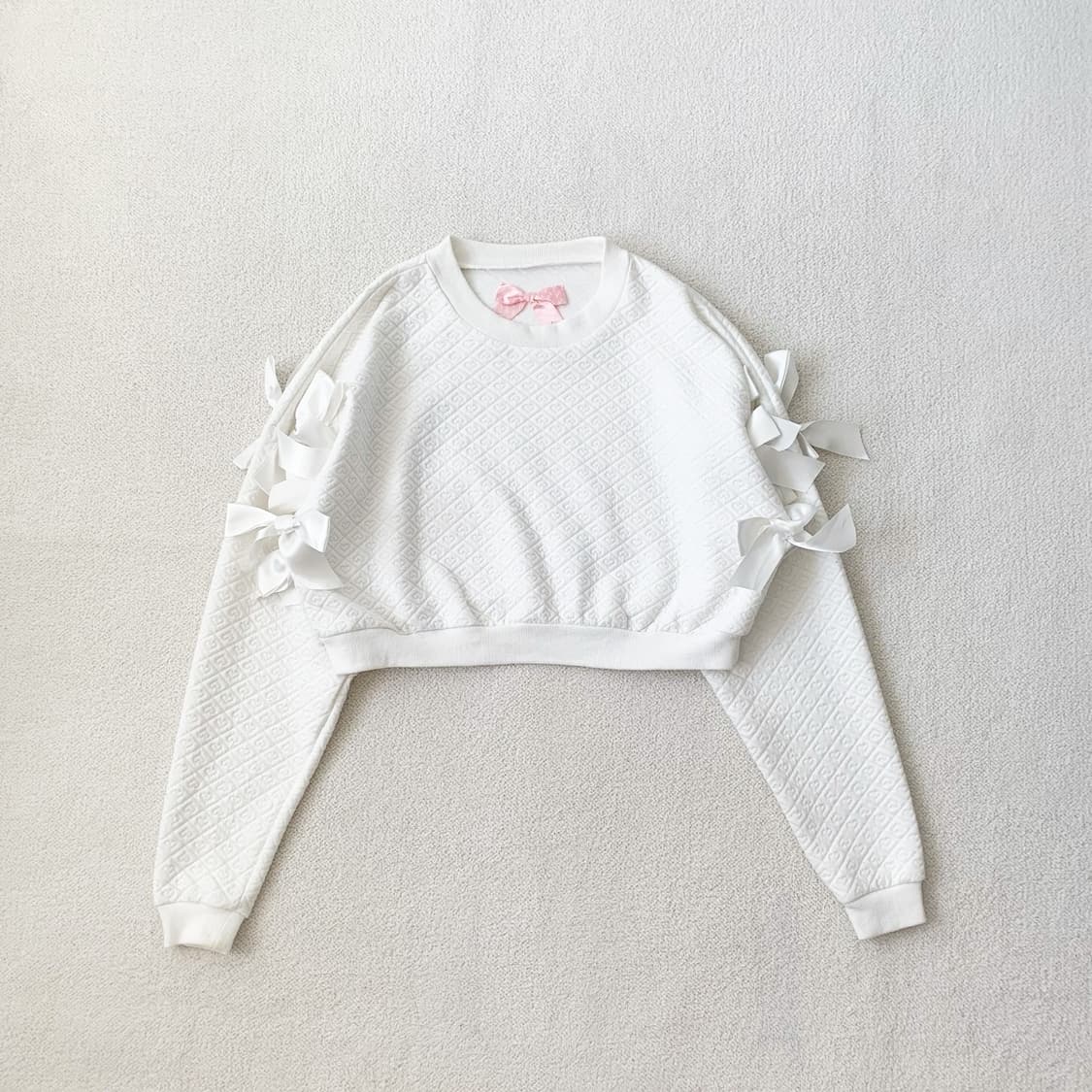 Swankiss 스완키스 하트 리본 맨투맨 상품이미지2