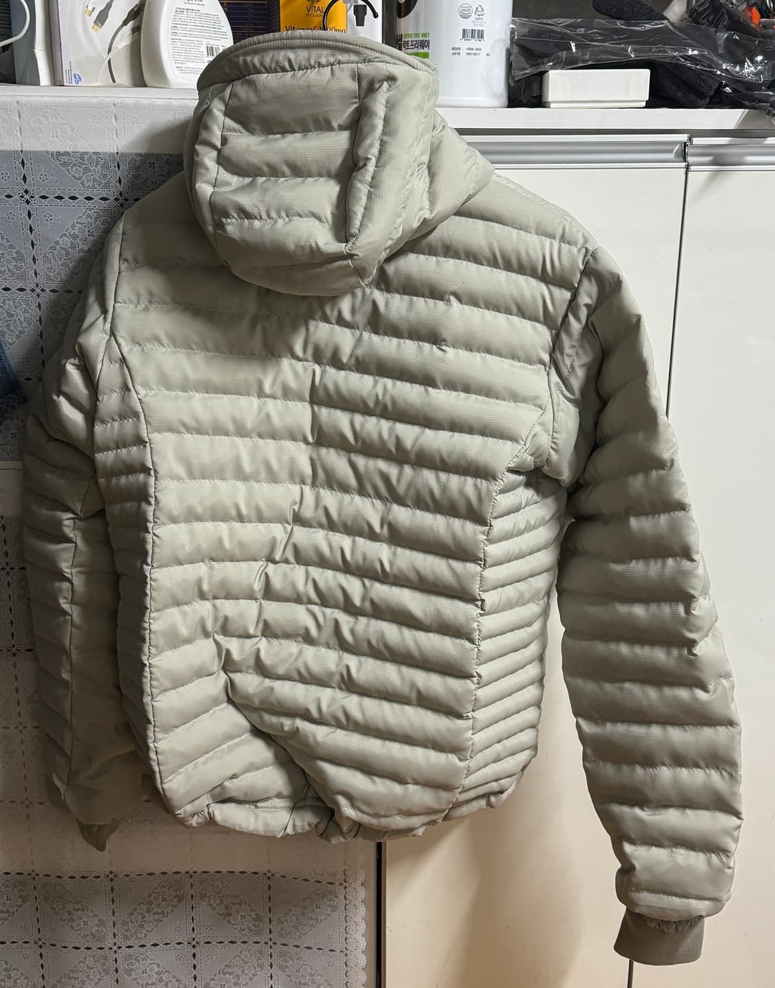 노이즈 라이트 경량 패디드 자켓 그레이 M사이즈 상품이미지3