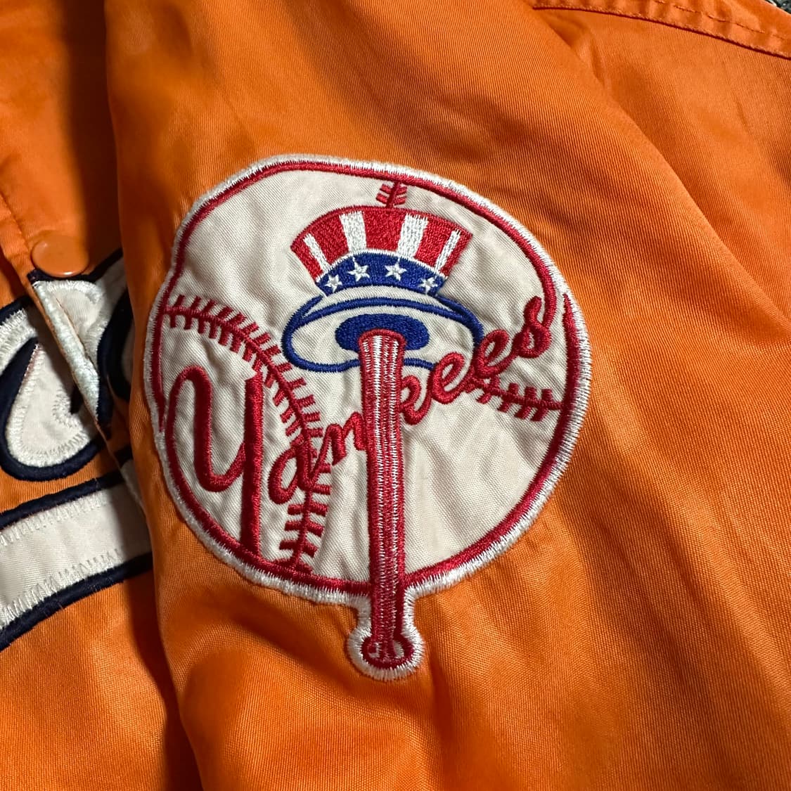 90s NEW YORK YANKEES 새틴 자켓 상품이미지5