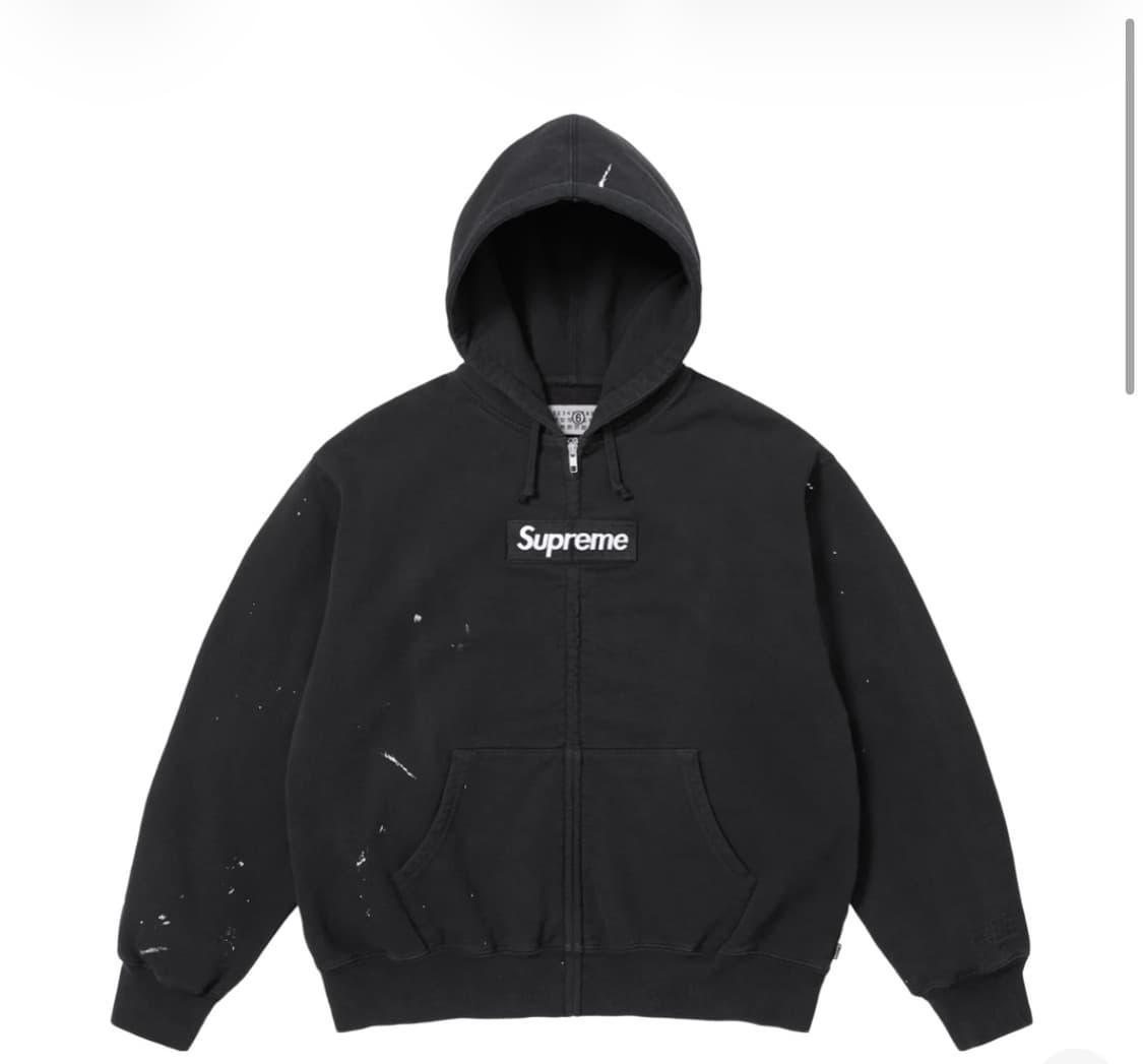L사이즈) 슈프림 마르지엘라 박스로고 후드집업 상품이미지1