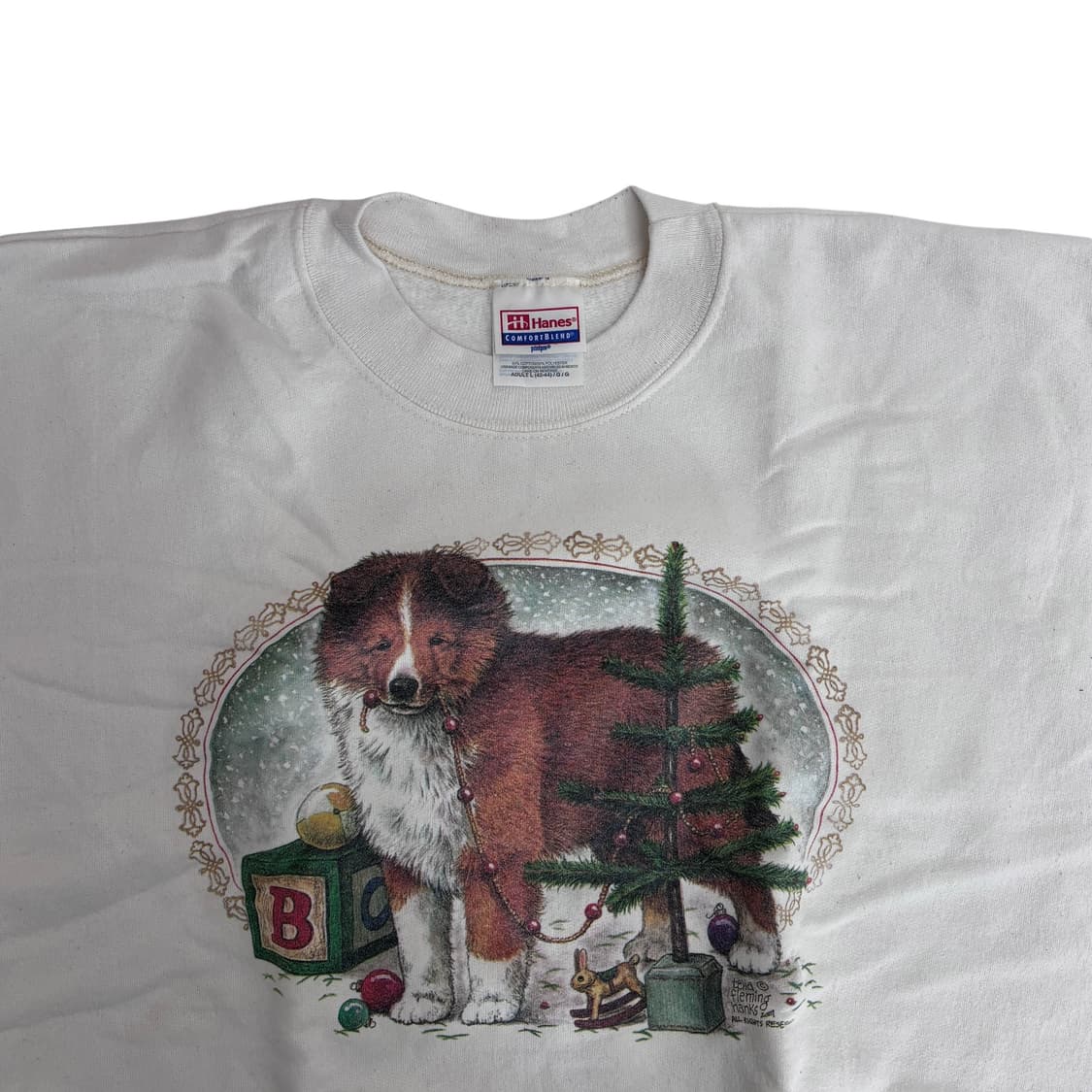 90s 헤인즈 프린팅 스웻셔츠 상품이미지3