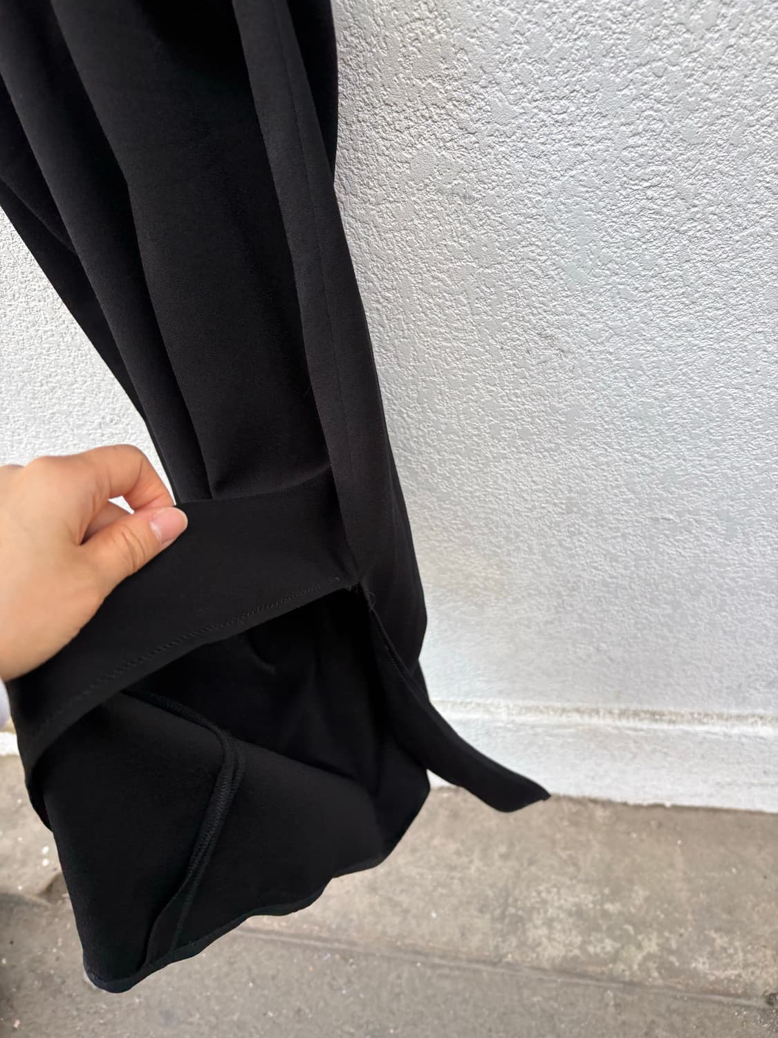 오브제 블랙 셔링 원피스  상품이미지5