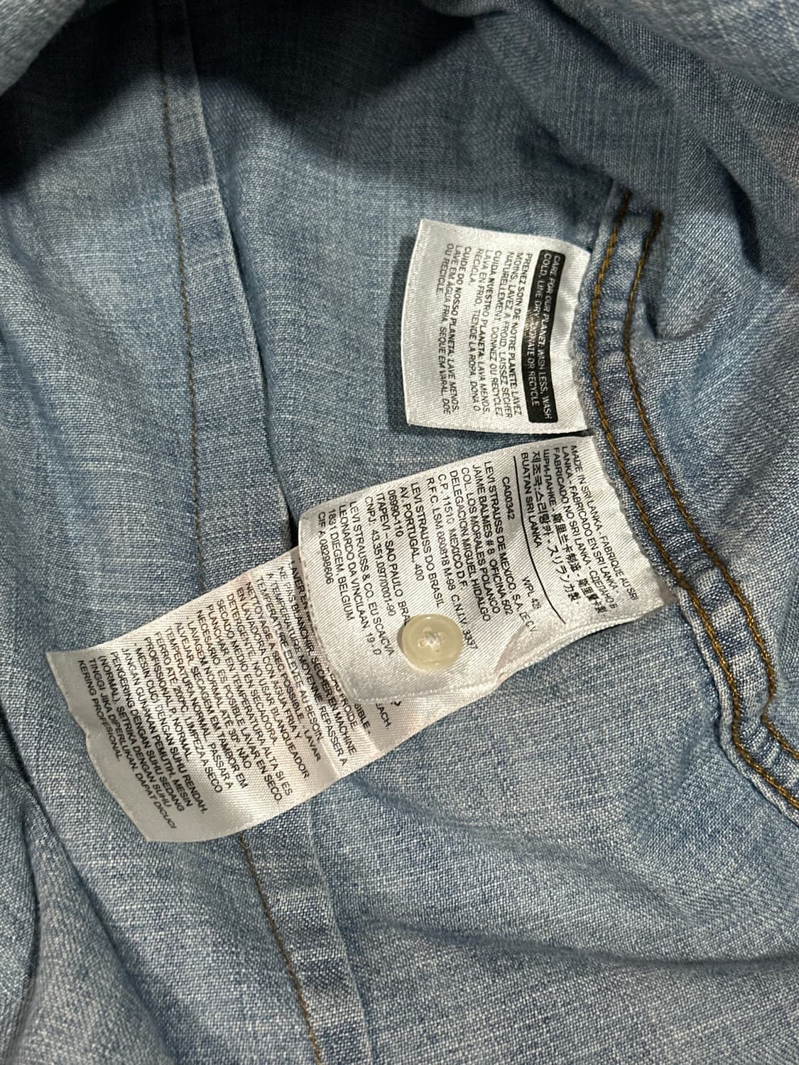 리바이스 데님 웨스턴 스타일 셔츠 상품이미지6