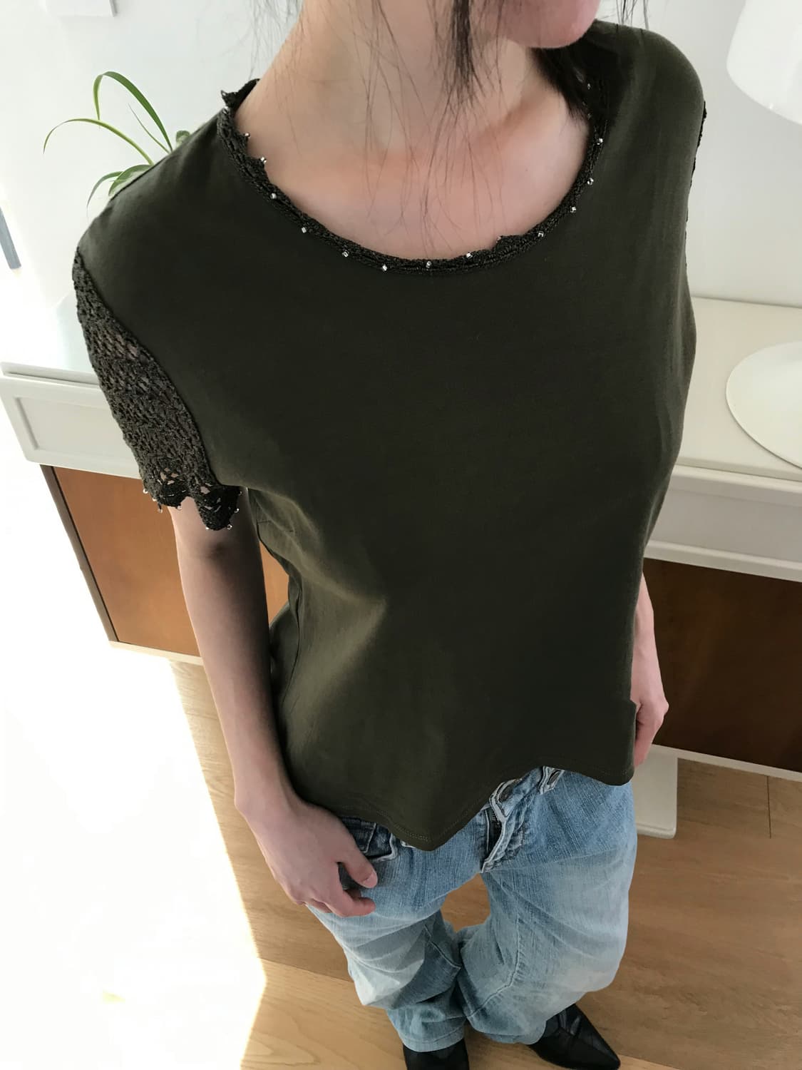 vintage crochet lace top 상품이미지5