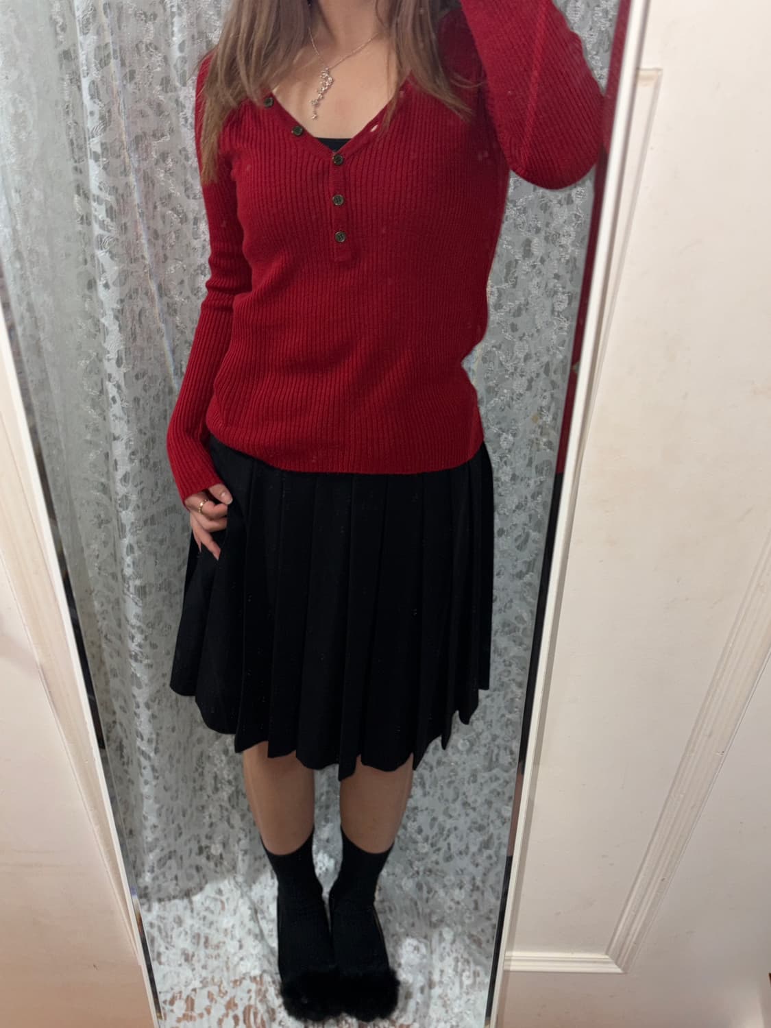 레드 니트 상품이미지4