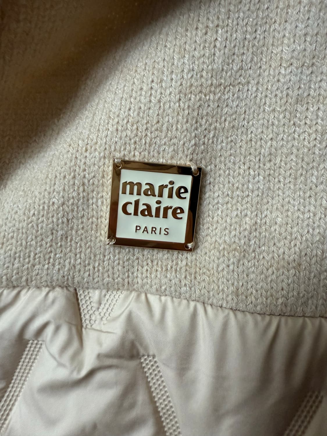 마리끌레르 니트 카라 숏패딩 상품이미지5