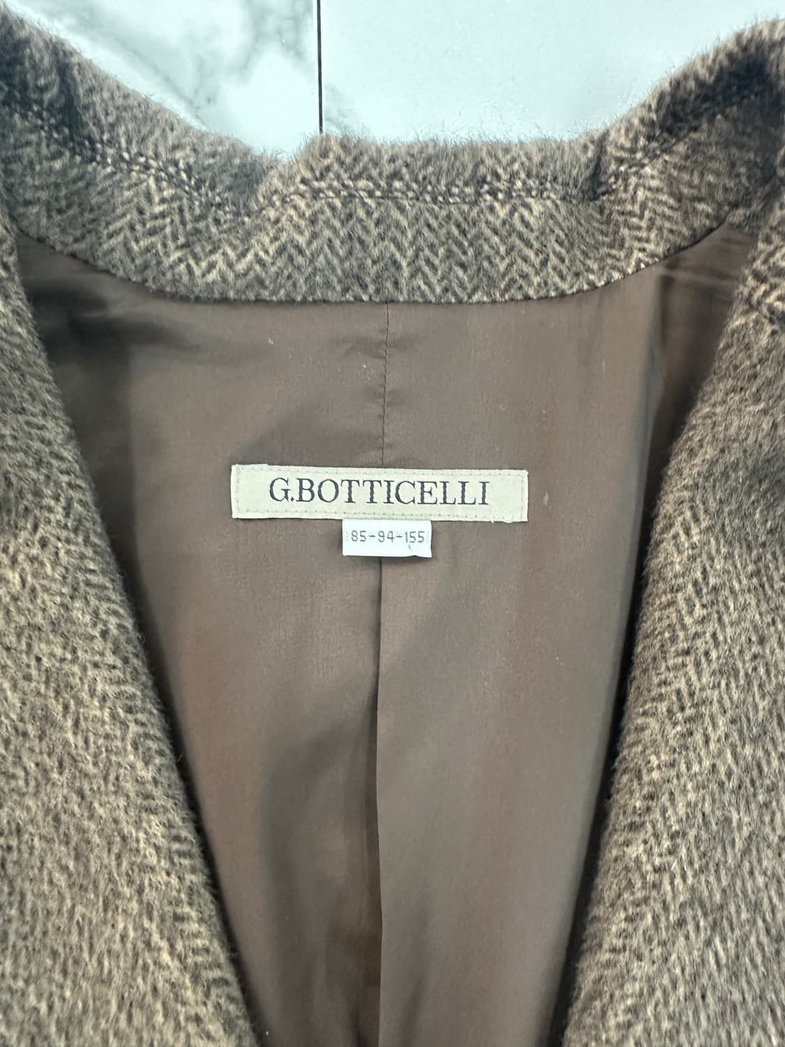 보티첼리 헤링본 울 코트 상품이미지3