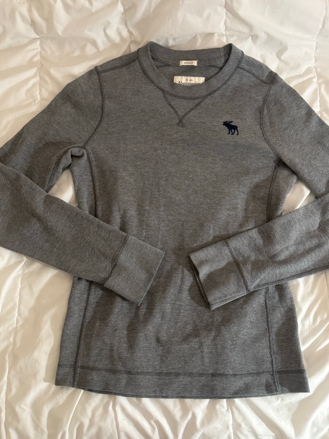 아베크롬비 그레이 롱슬리브 상품이미지1