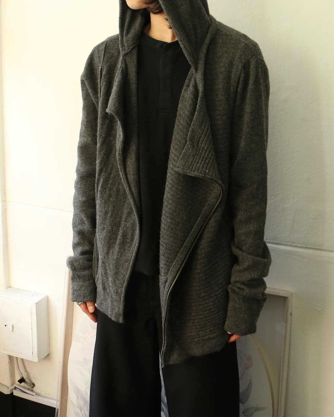 아르마니 익스체인지 사선 후드 집업 상품이미지3