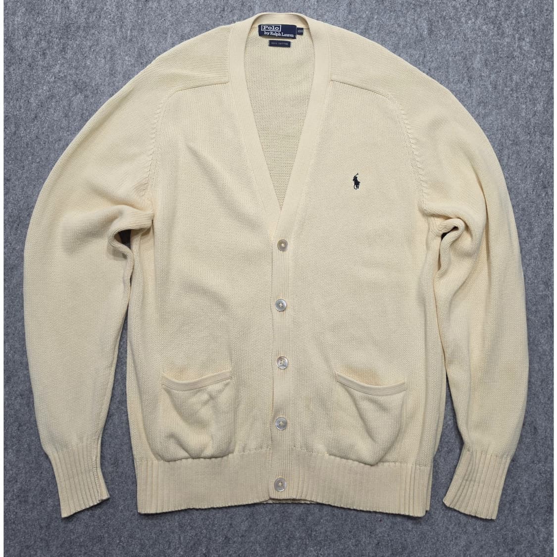폴로 랄프로렌 90s 코튼 니트 포켓 가디건 100 상품이미지1