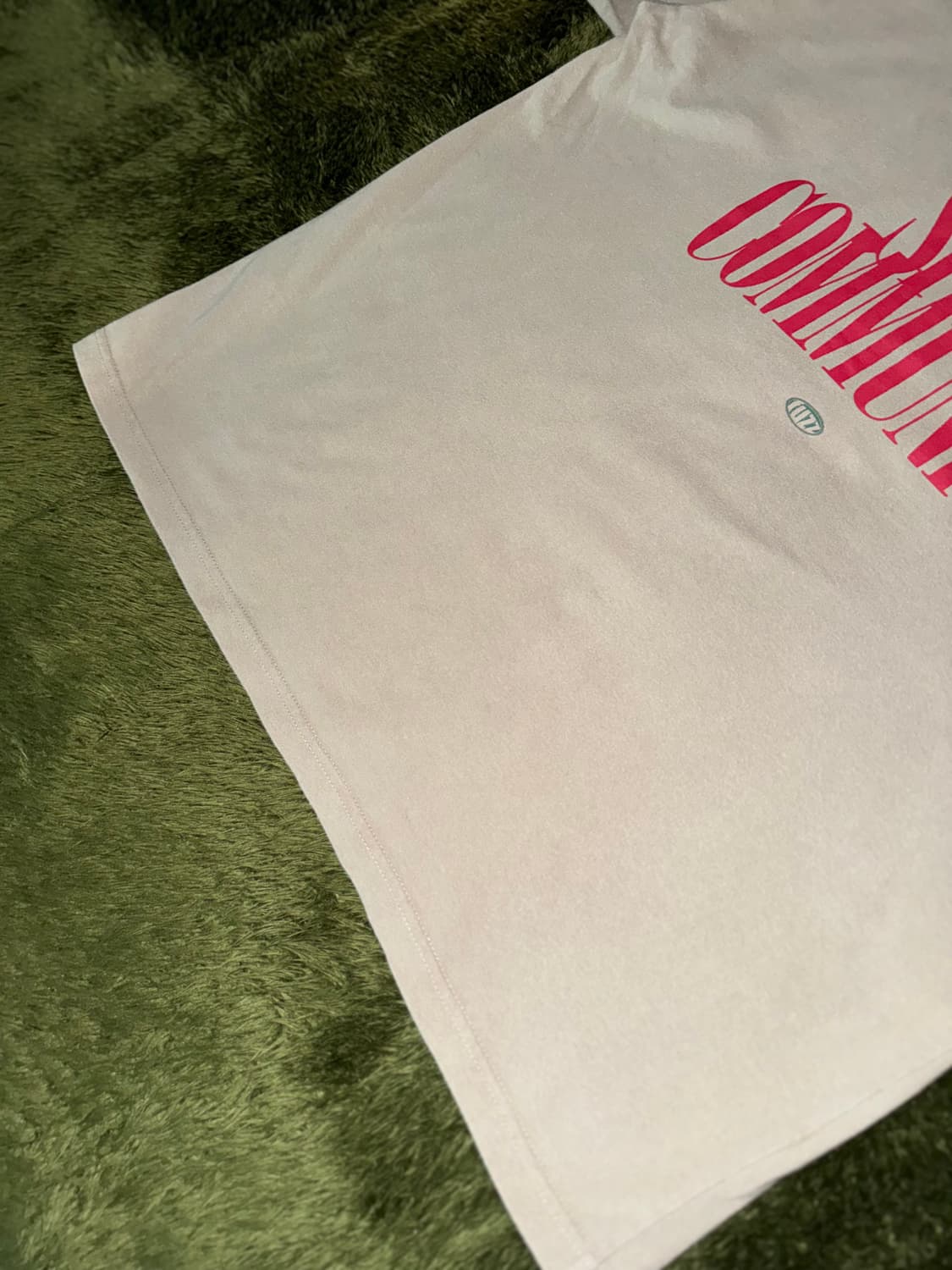 [L] FUZZ 퍼즈 PARADICE 티셔츠 베이지 상품이미지9