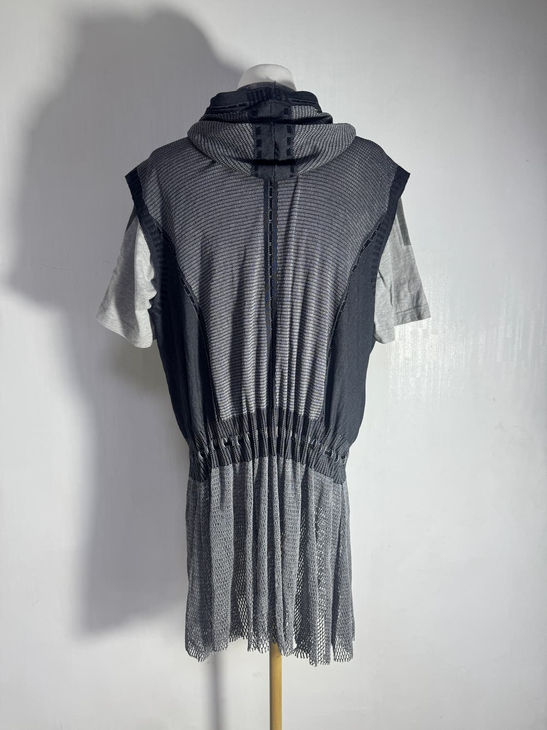 Trunk Hiroko Koshino 메쉬 후드 원피스 y2k 상품이미지6