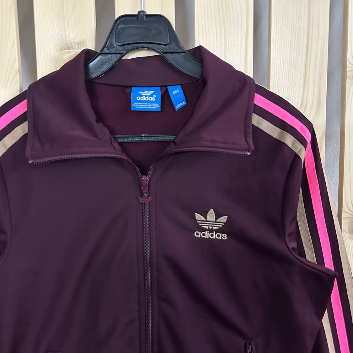 (S) 아디다스 파이어버드 빅로고 버건디 져지 트랙탑 상품이미지5