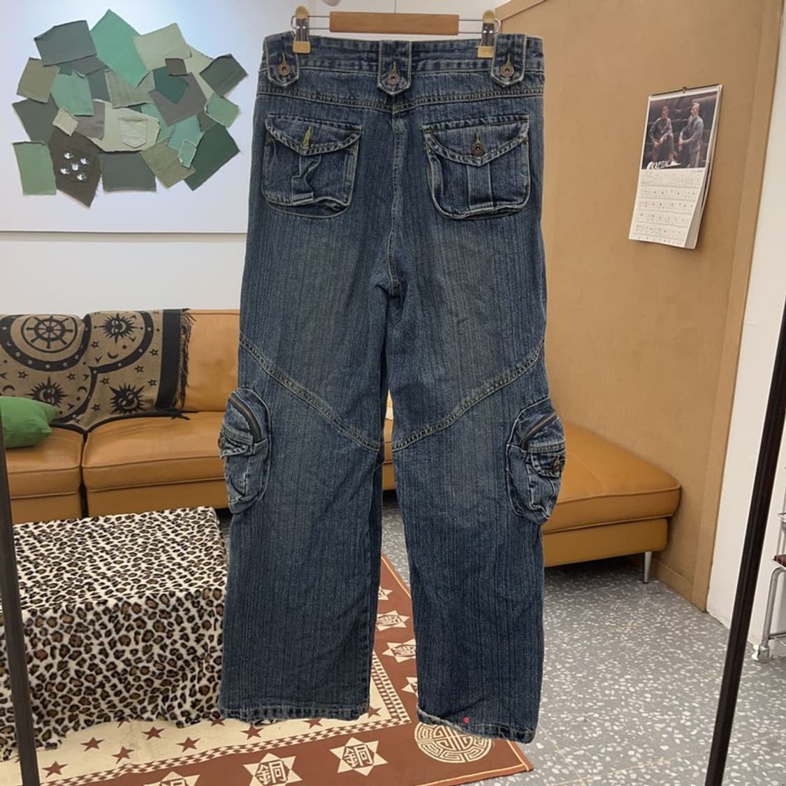 카르뱅 올드스쿨 스트릿 힙합 멀티포켓 워크 카고팬츠 32인치 C08952 상품이미지4