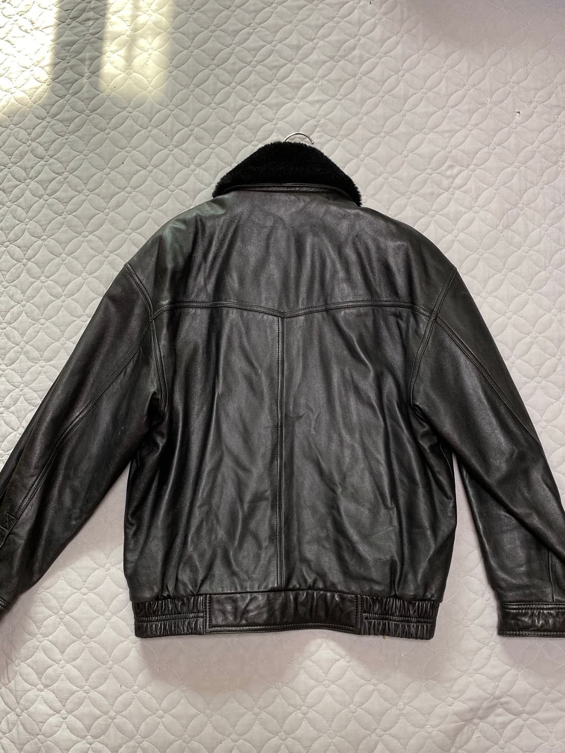 런던포그 산양가죽 봄버 자켓 상품이미지2