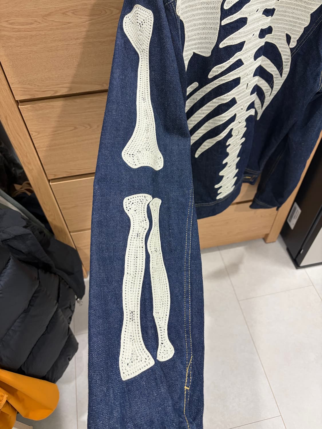 캐피탈 11.5온즈 데님 멕시칸 턱시도 본 자켓 인디고 48사이즈 상품이미지3