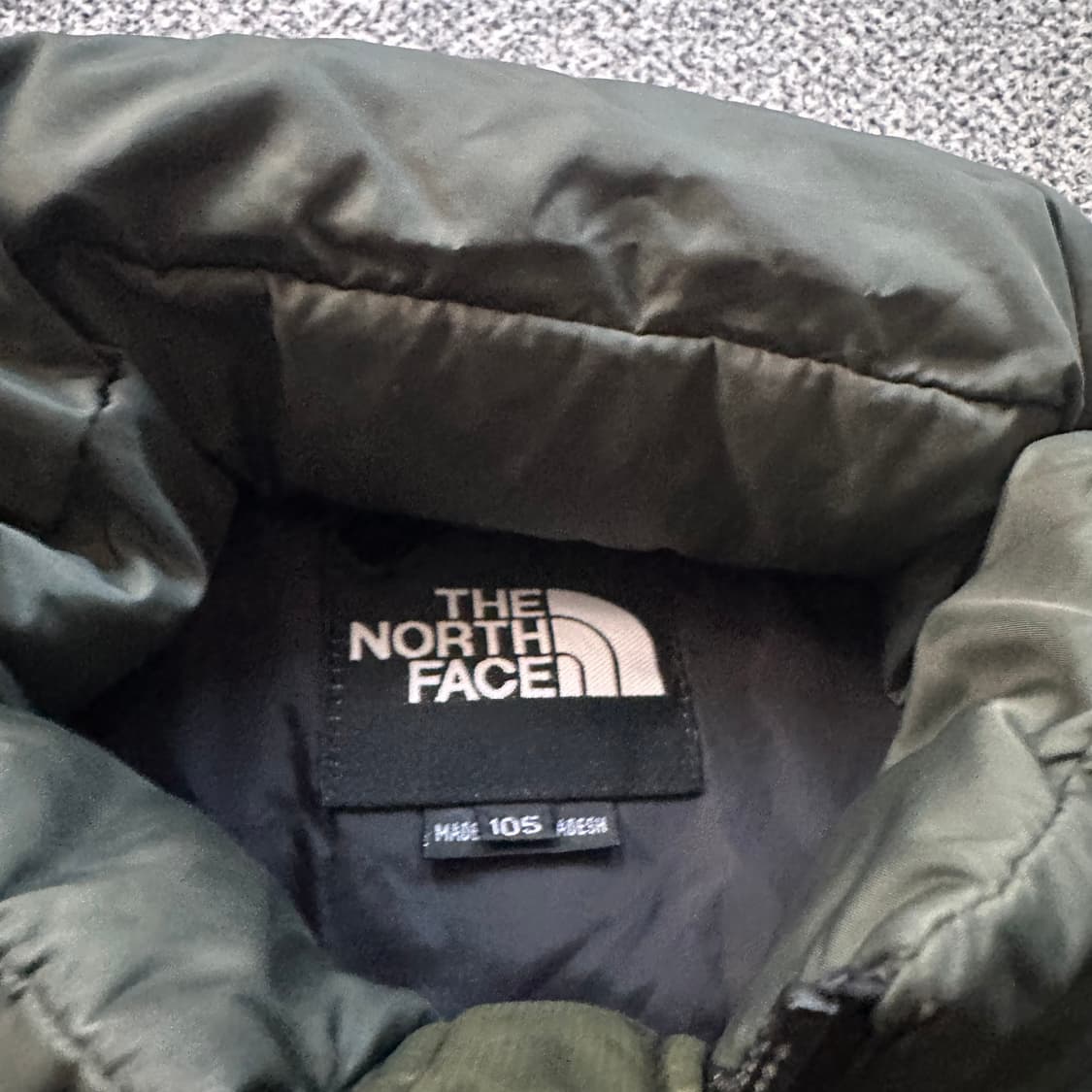 노스페이스 눕시 후드 패딩 카키 상품이미지4