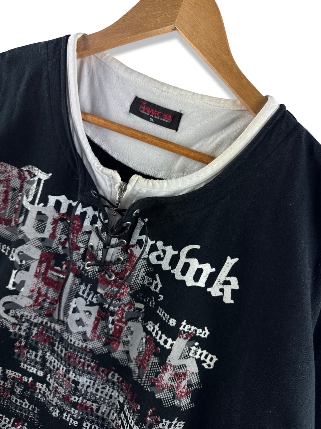 JPN 펑크 레터링 레이어드 레터링 티셔츠2739 상품이미지3