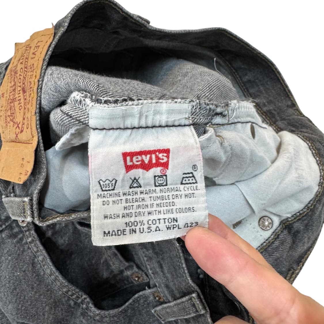 90s 리바이스 501 블랙진 made in USA (30)   상품이미지5