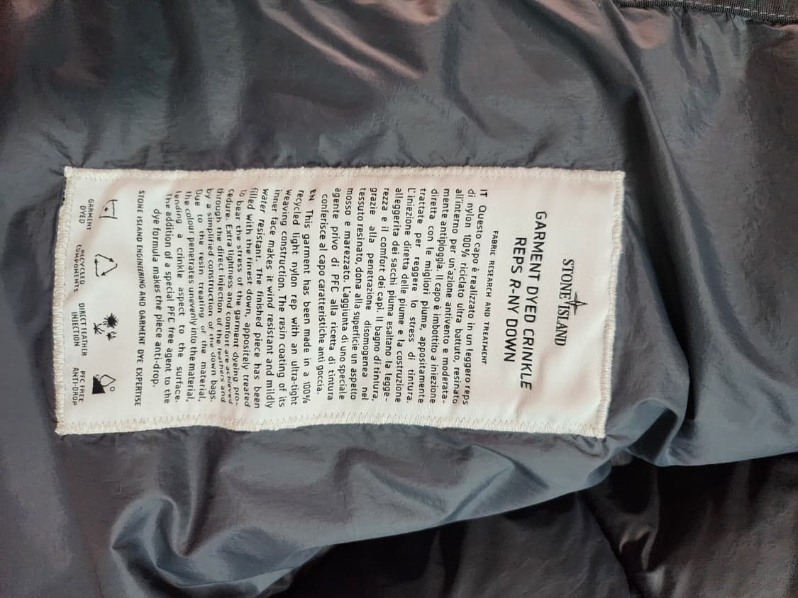 [M]스톤아일랜드 23fw 크링클랩스 논후드 리드그레이 상품이미지9