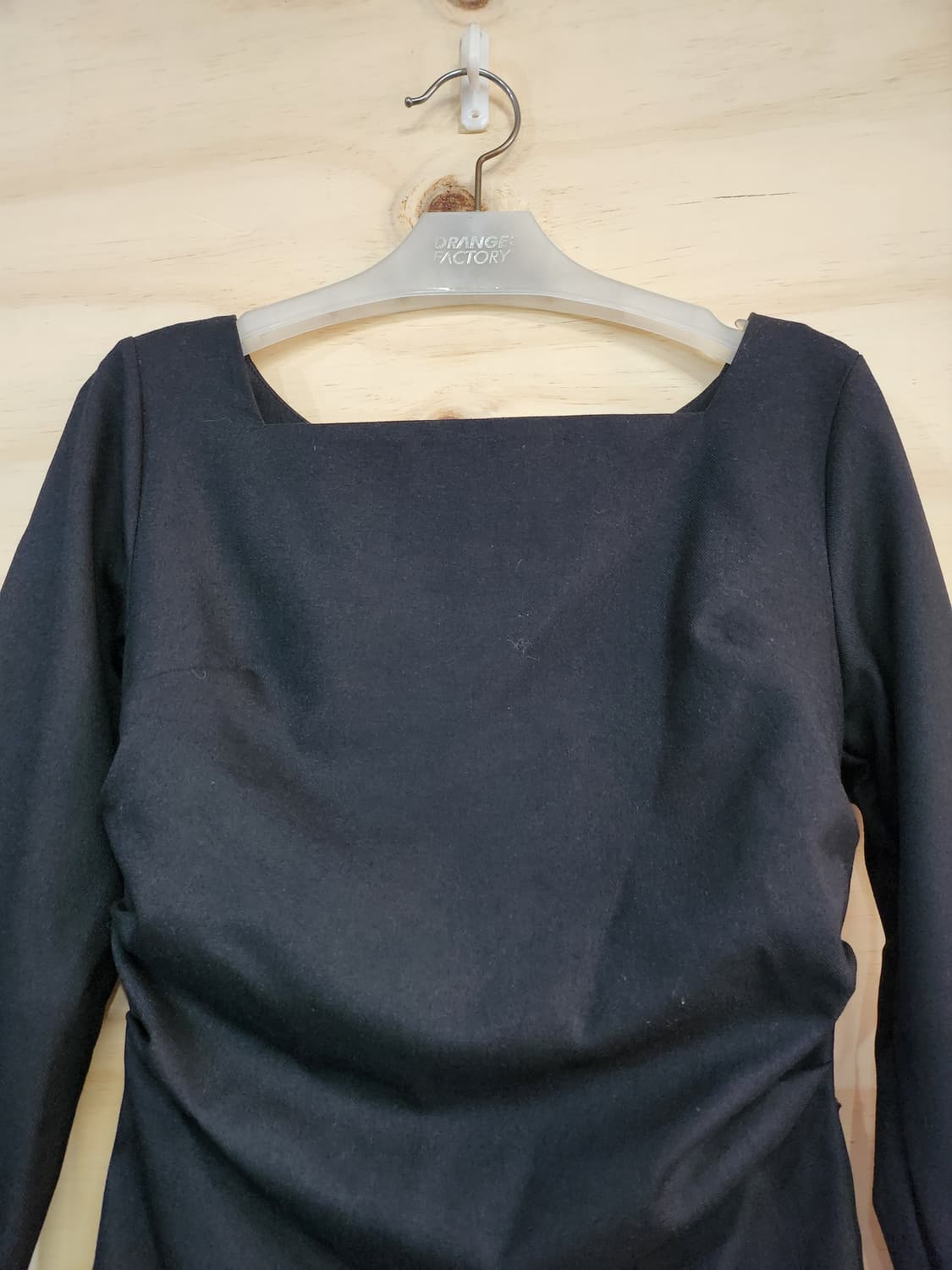 337) 여성 스퀘어넥 미디 원피스 상품이미지3