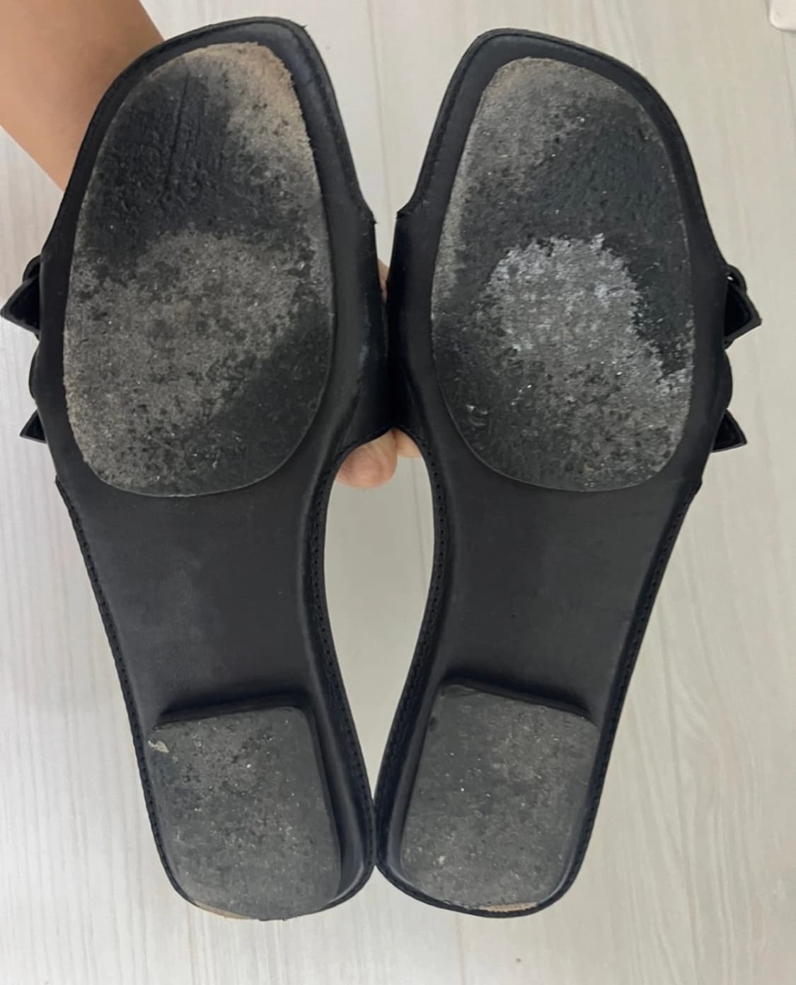 Hermes 에르메스 37/240 버클 오란 블랙 슬리퍼 상품이미지4