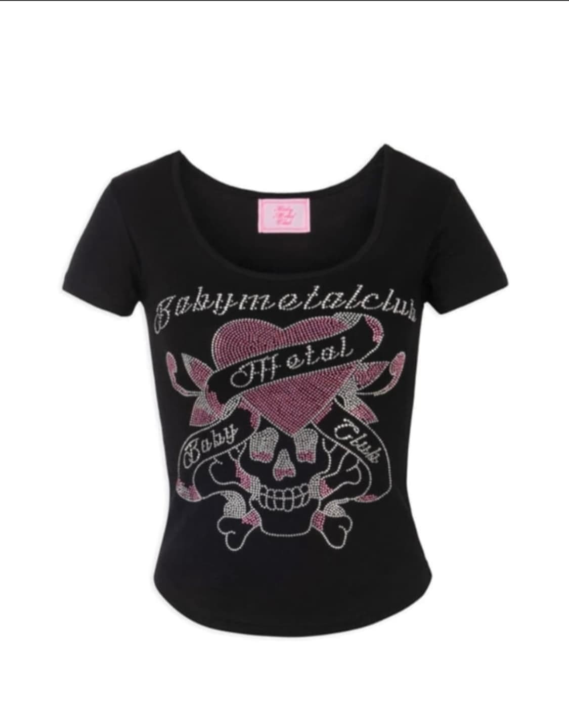 베이비메탈클럽 트윙클 스컬 티 블랙 상품이미지1